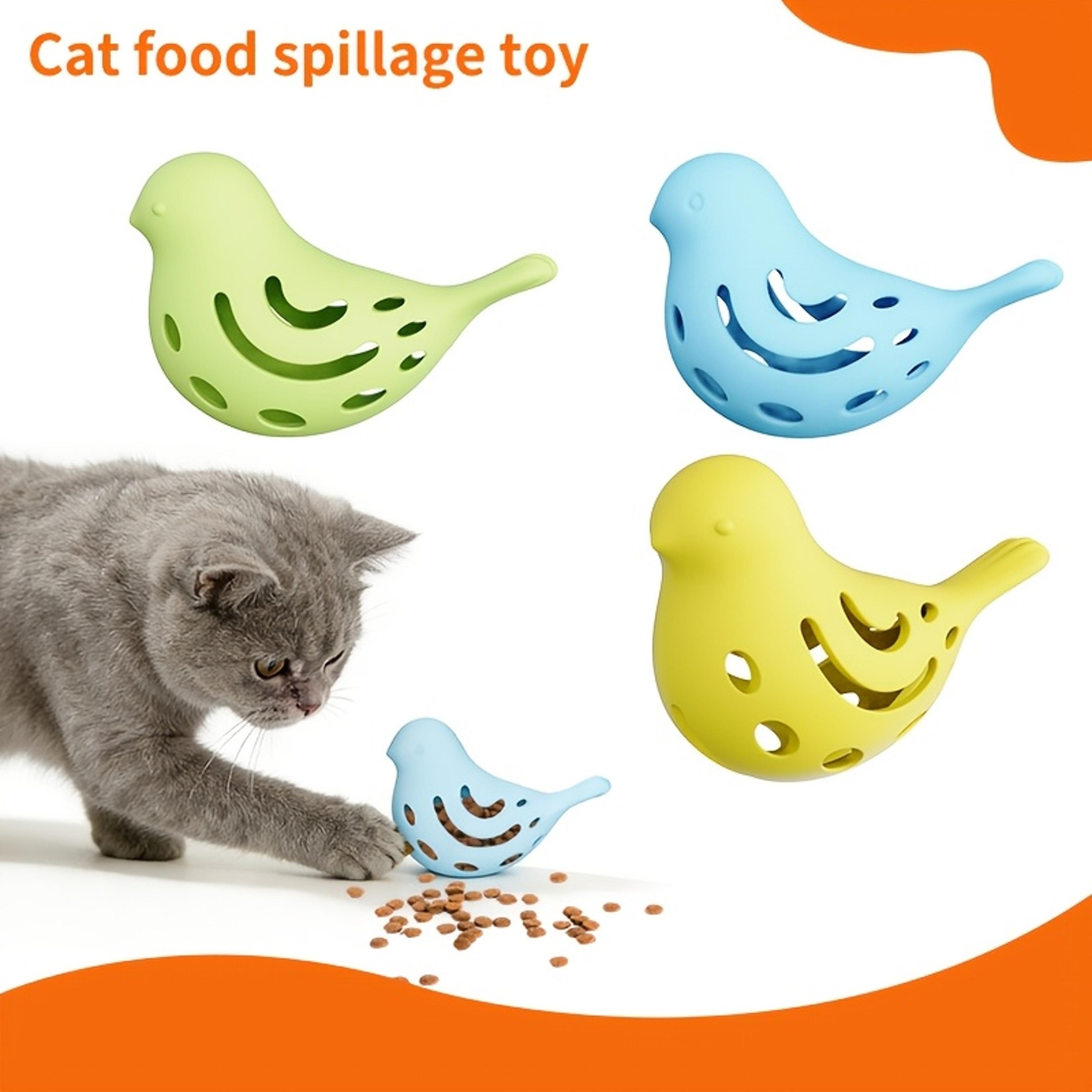 bird shaped cat treat dispenser interactive cat toy for food puzzle play