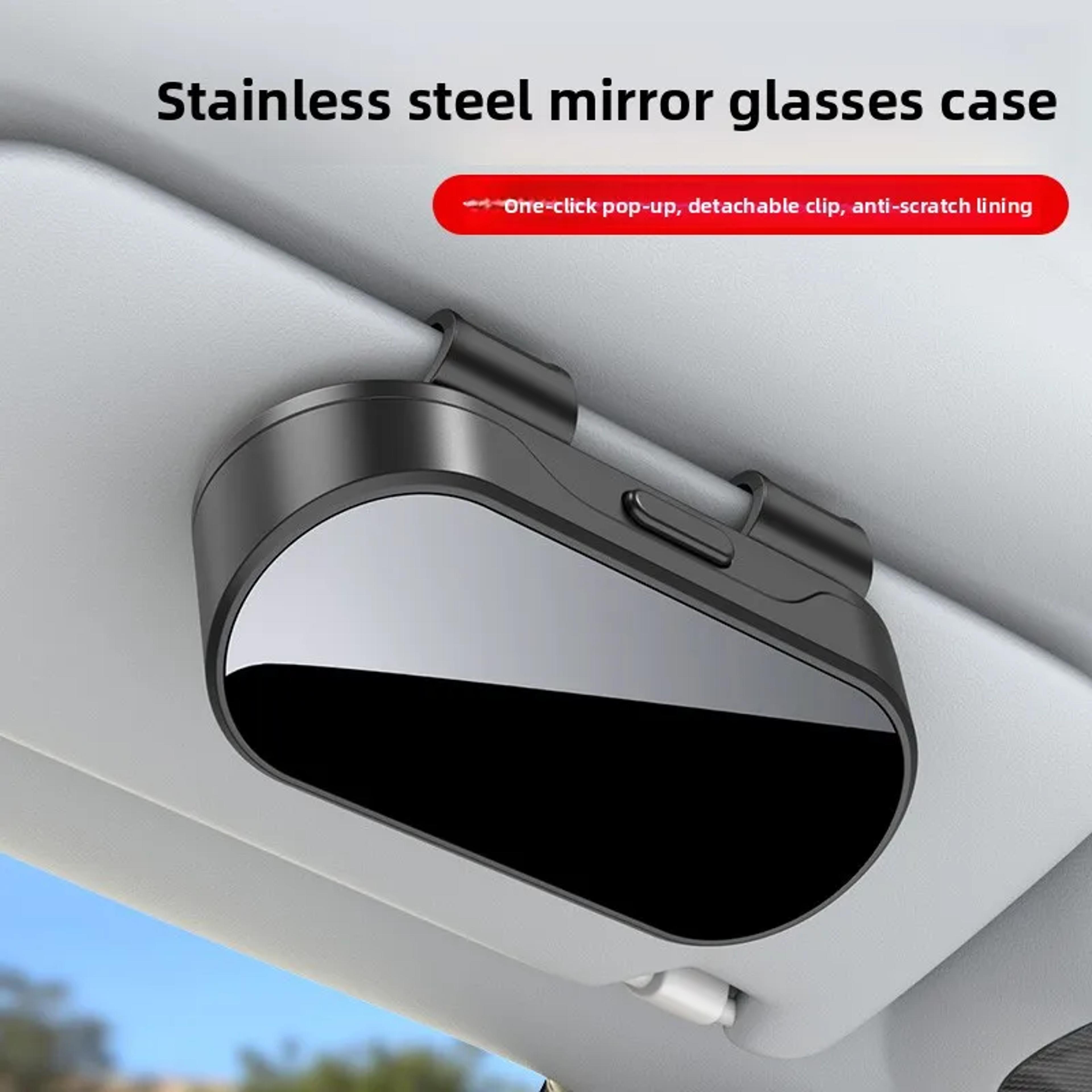portable car sunglasses holder visor clip eyeglass case organizer