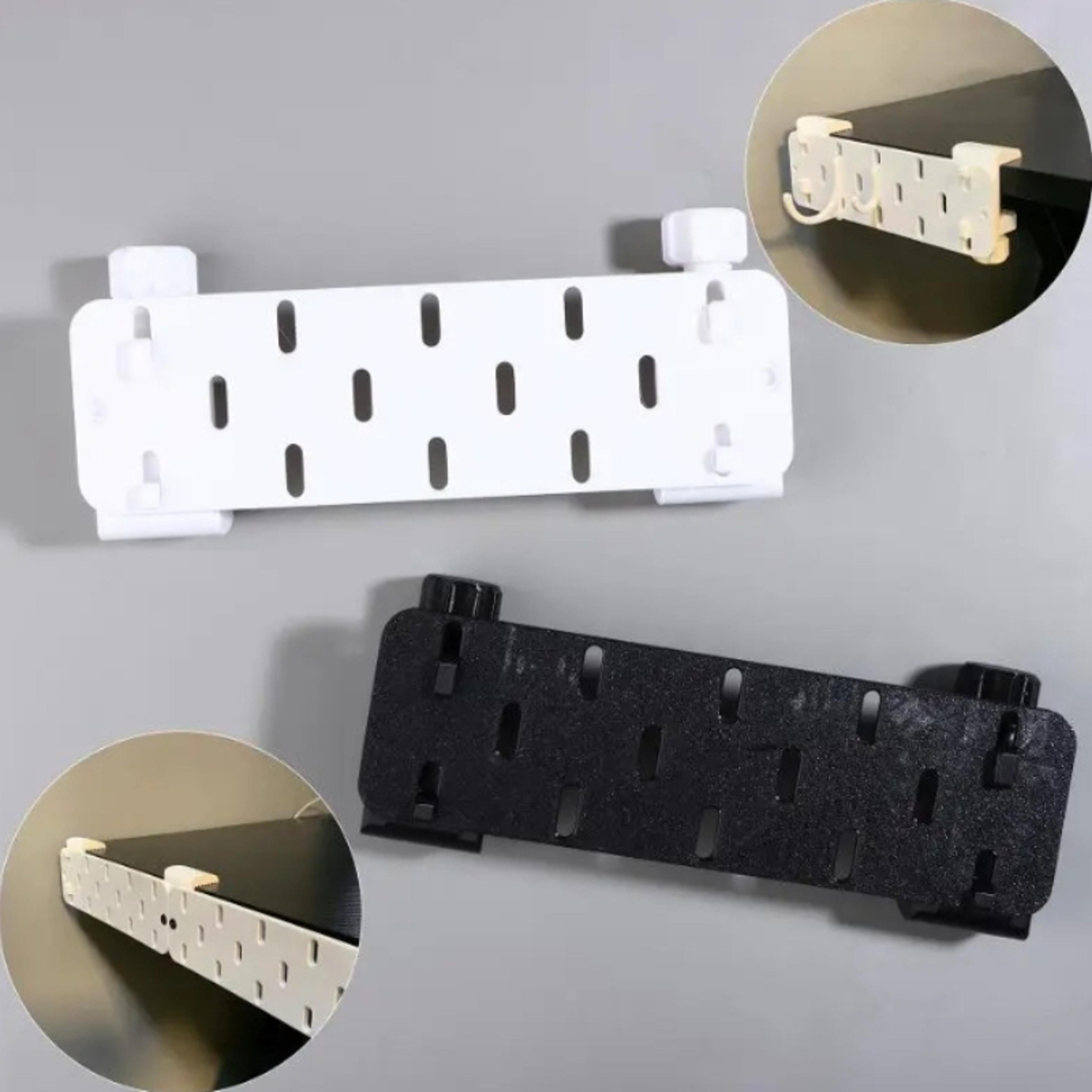 no drill desk organizer pegboard storage rack with hooks for office workspace