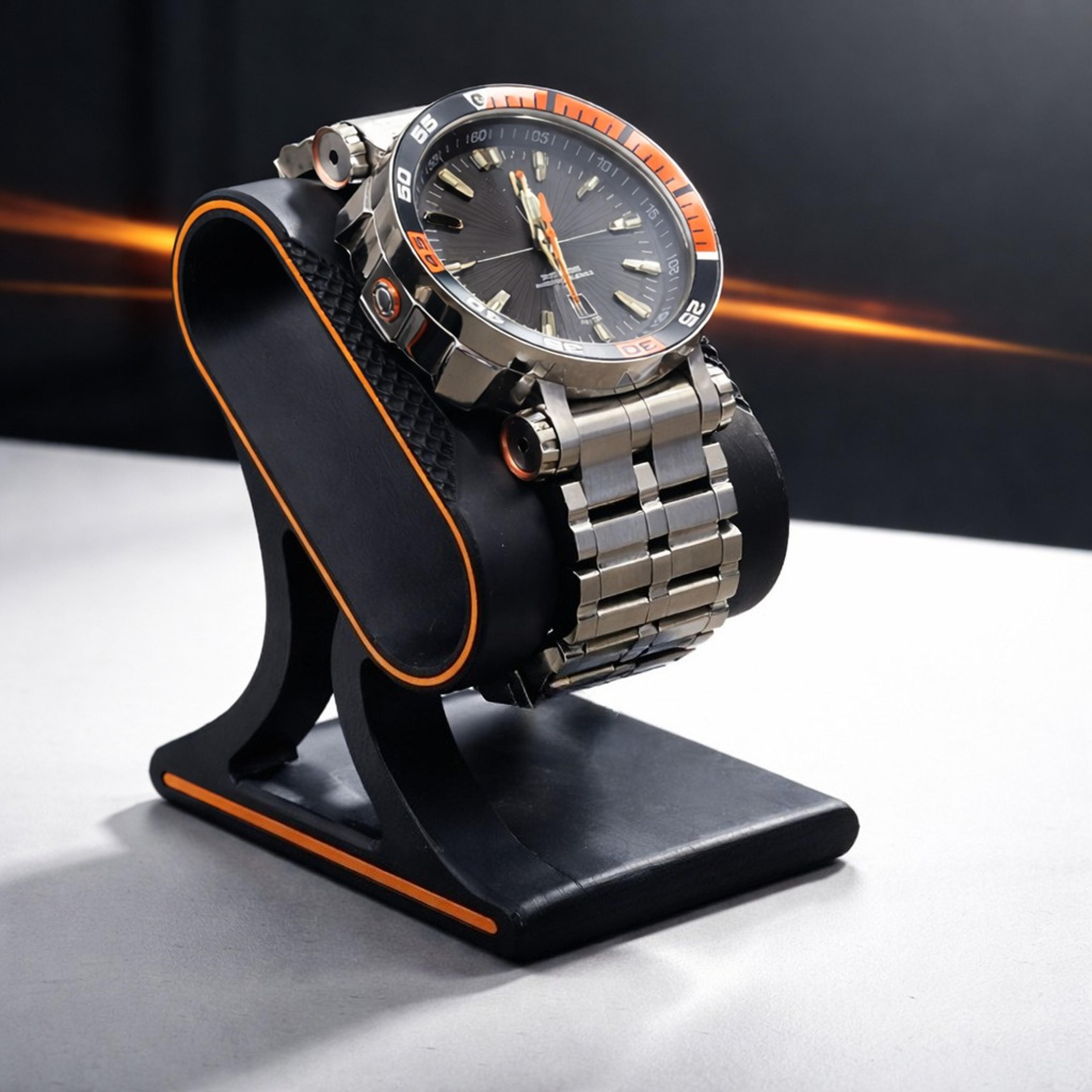 elegant 3d printed watch stand stable desk display holder