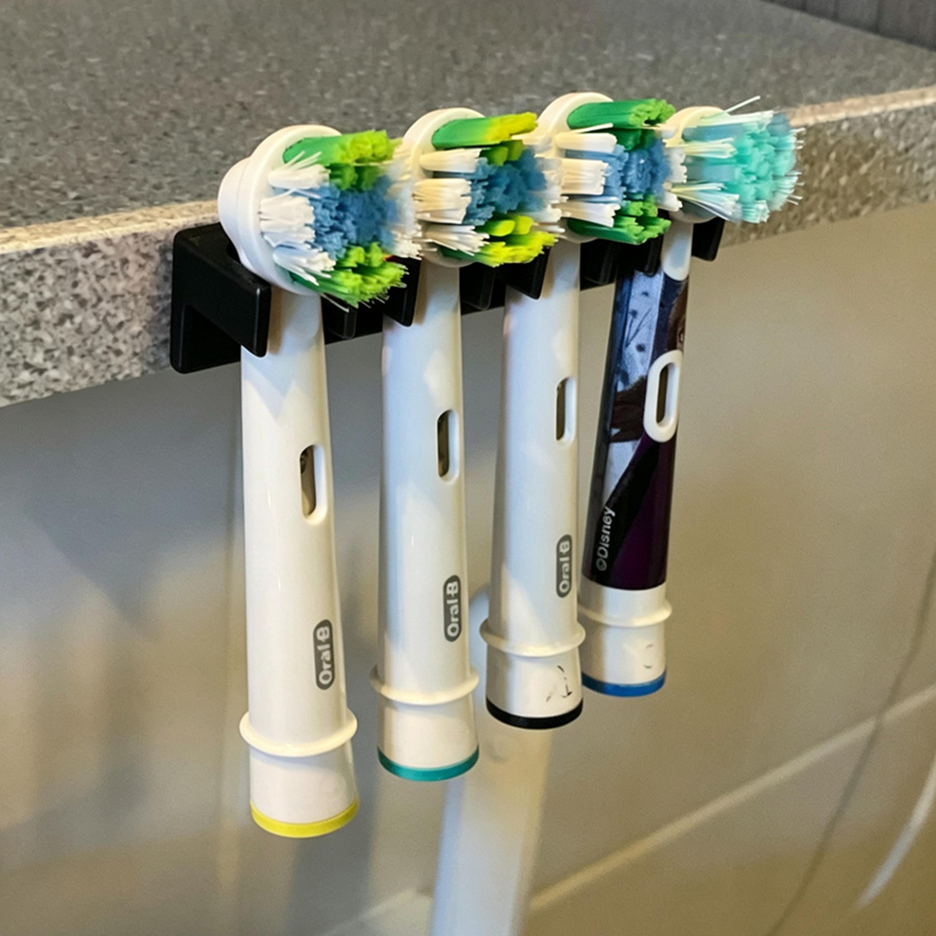 wall mounted electric toothbrush holder bathroom storage organizer