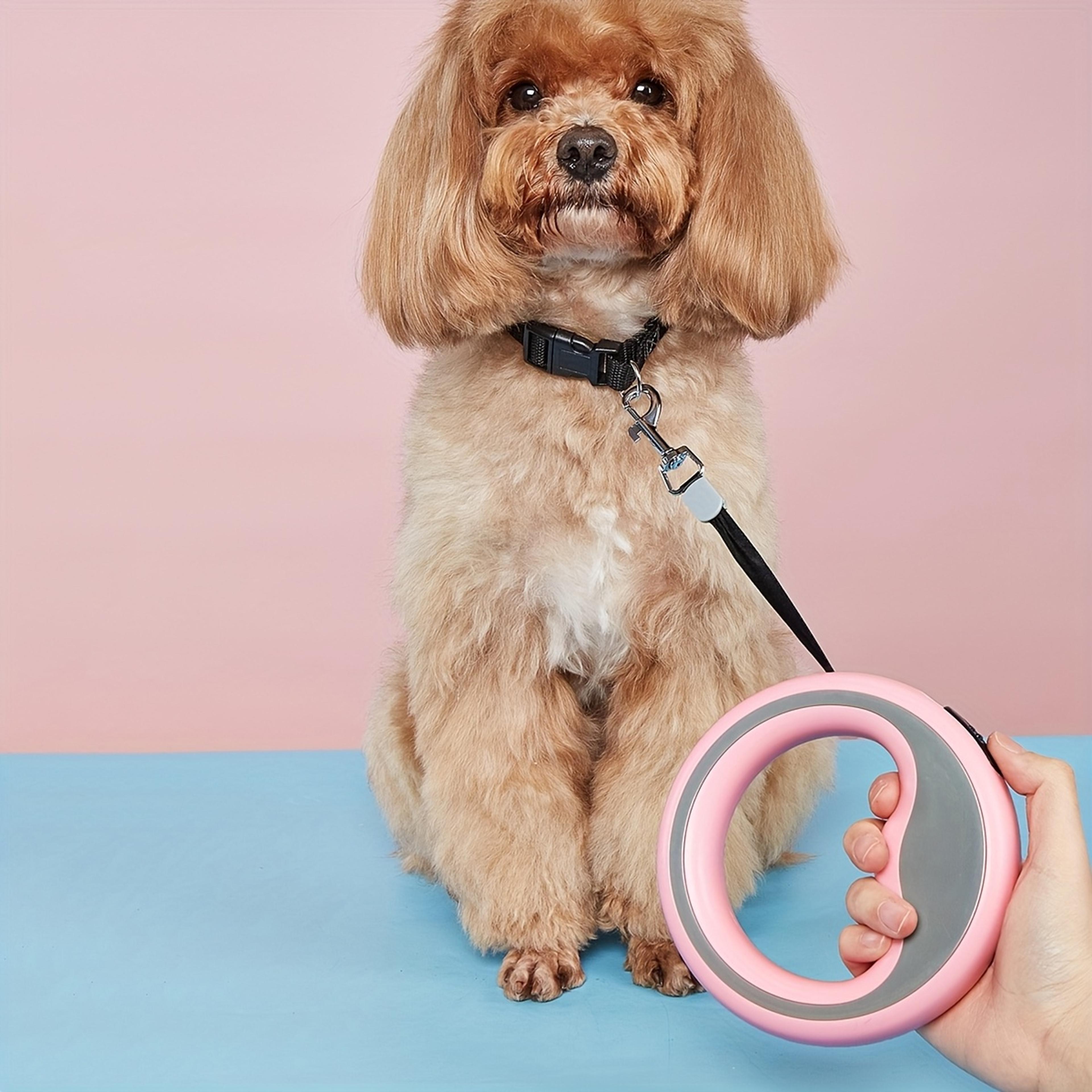 tangle free retractable dog leash with comfort handle for medium large dogs
