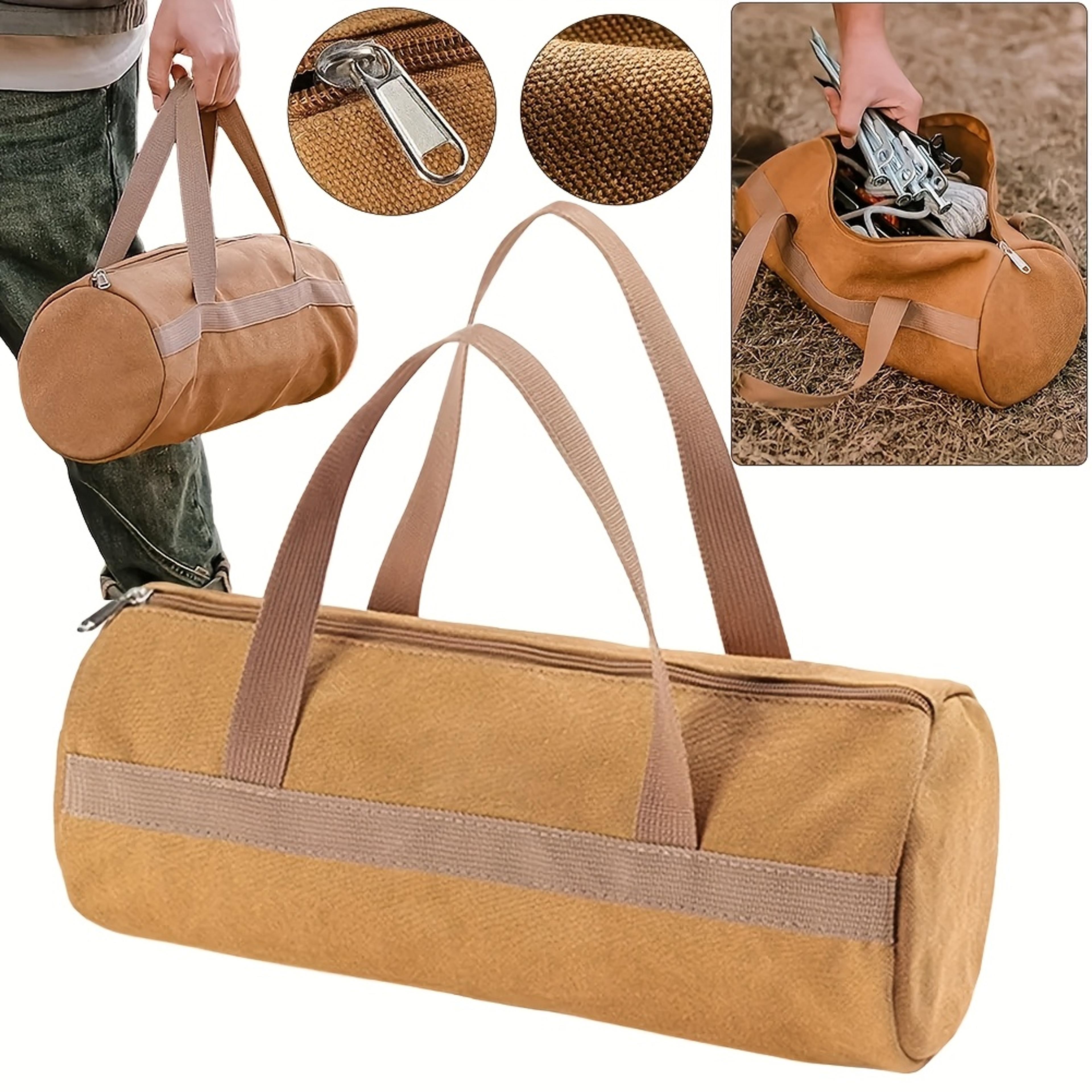 large capacity tool bag with shoulder strap for organized tool storage