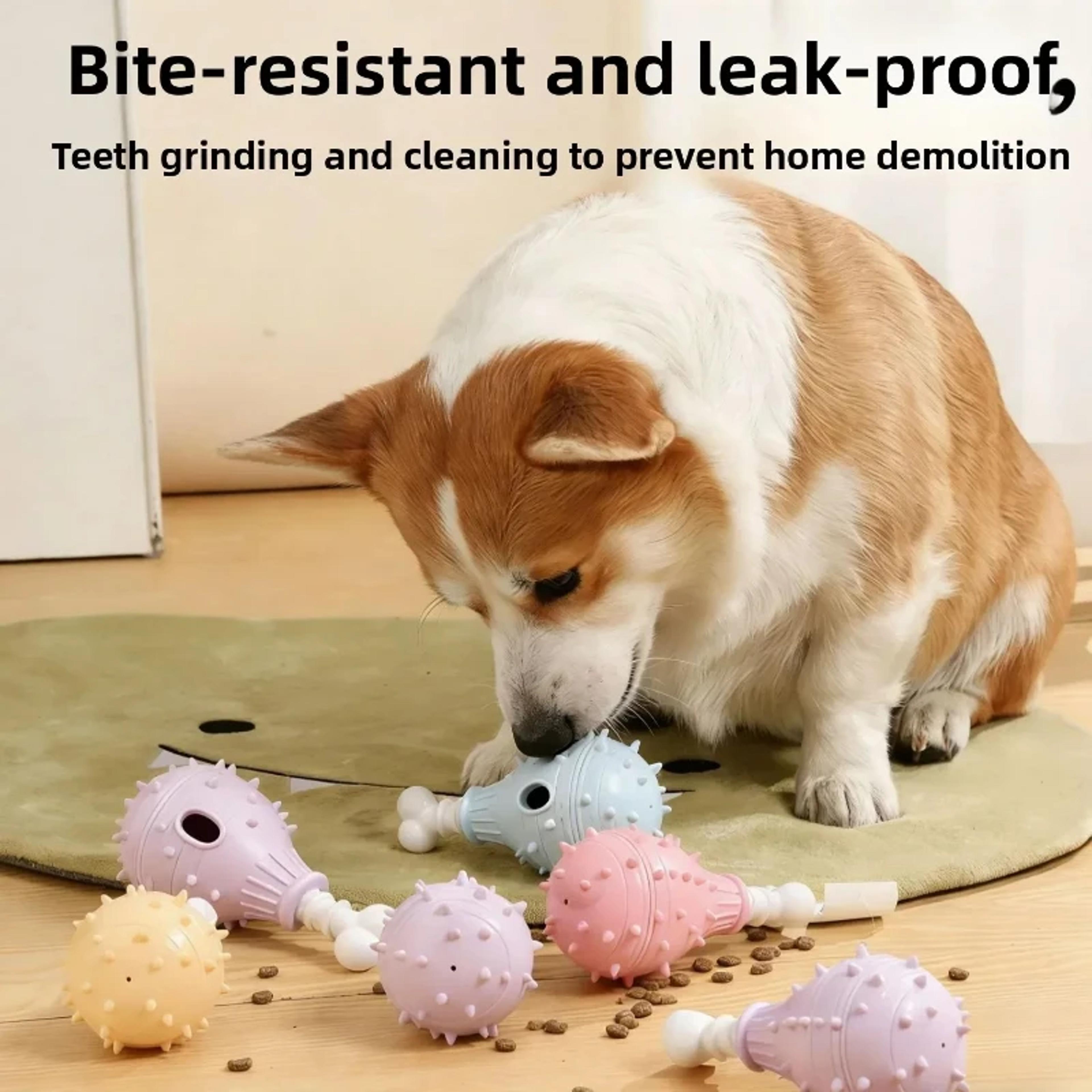 chicken leg treat dispensing toy durable interactive dog chew toy for dental cleaning