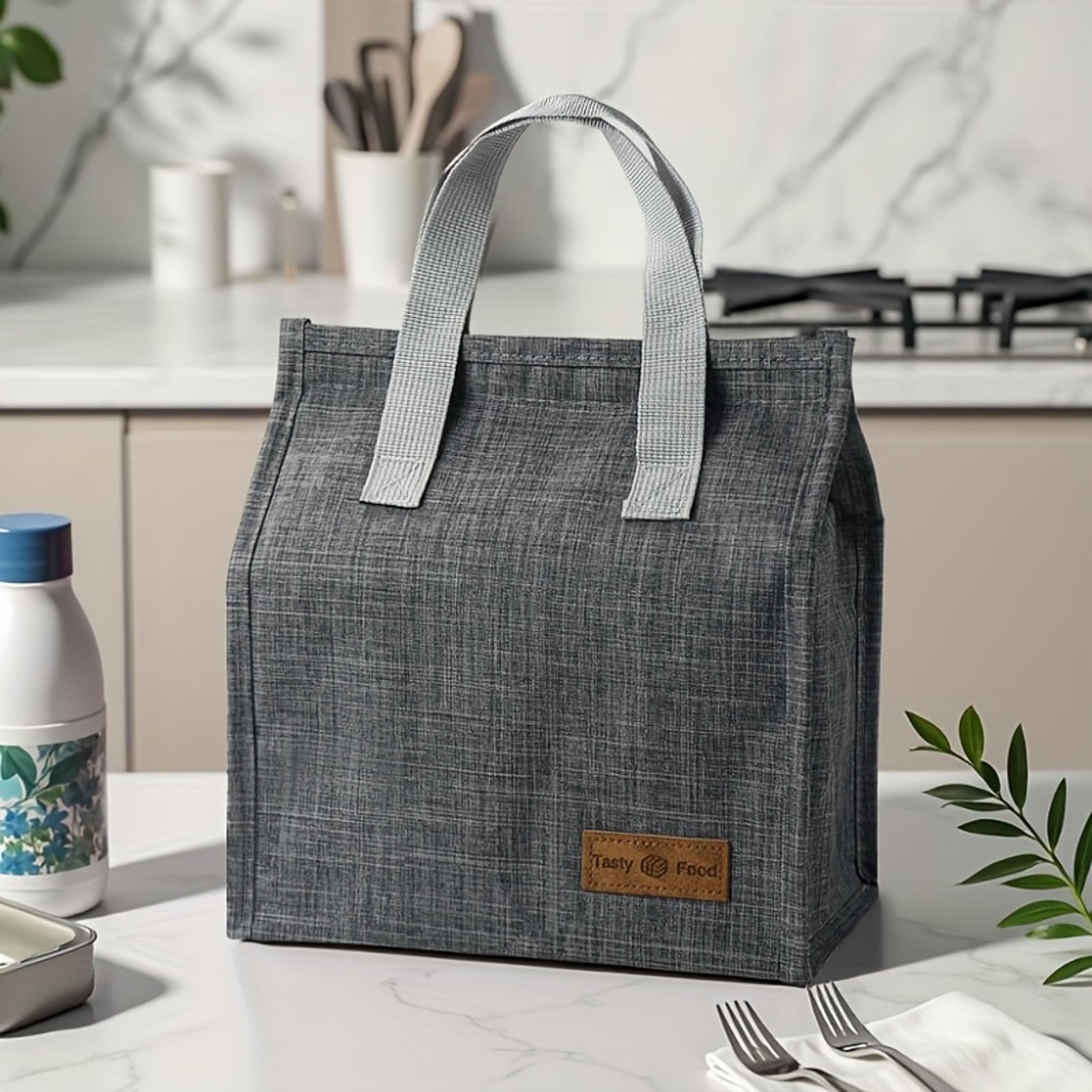 portable thermal lunch bag insulated school picnic food storage tote