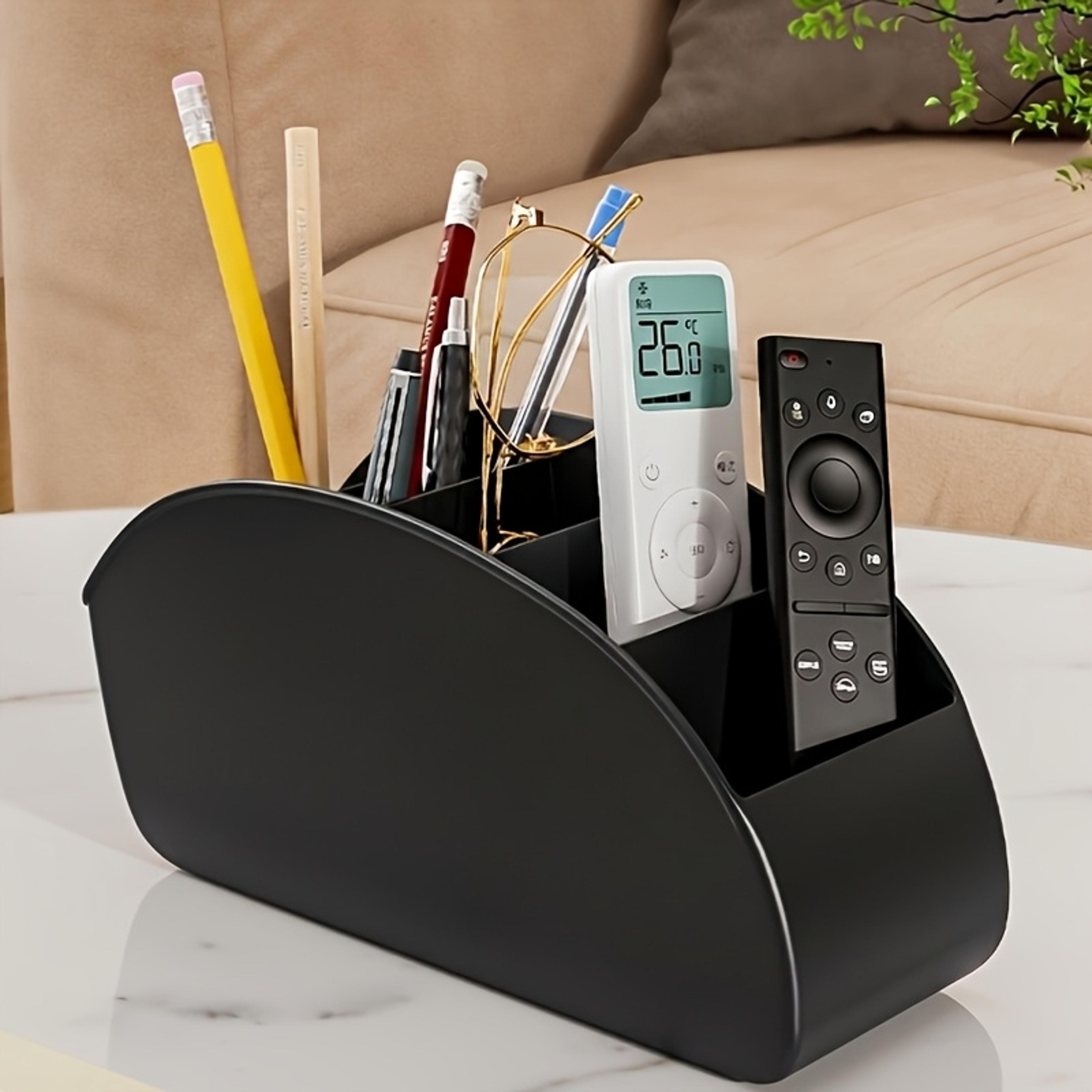 remote control holder desktop organizer space saving tv storage box