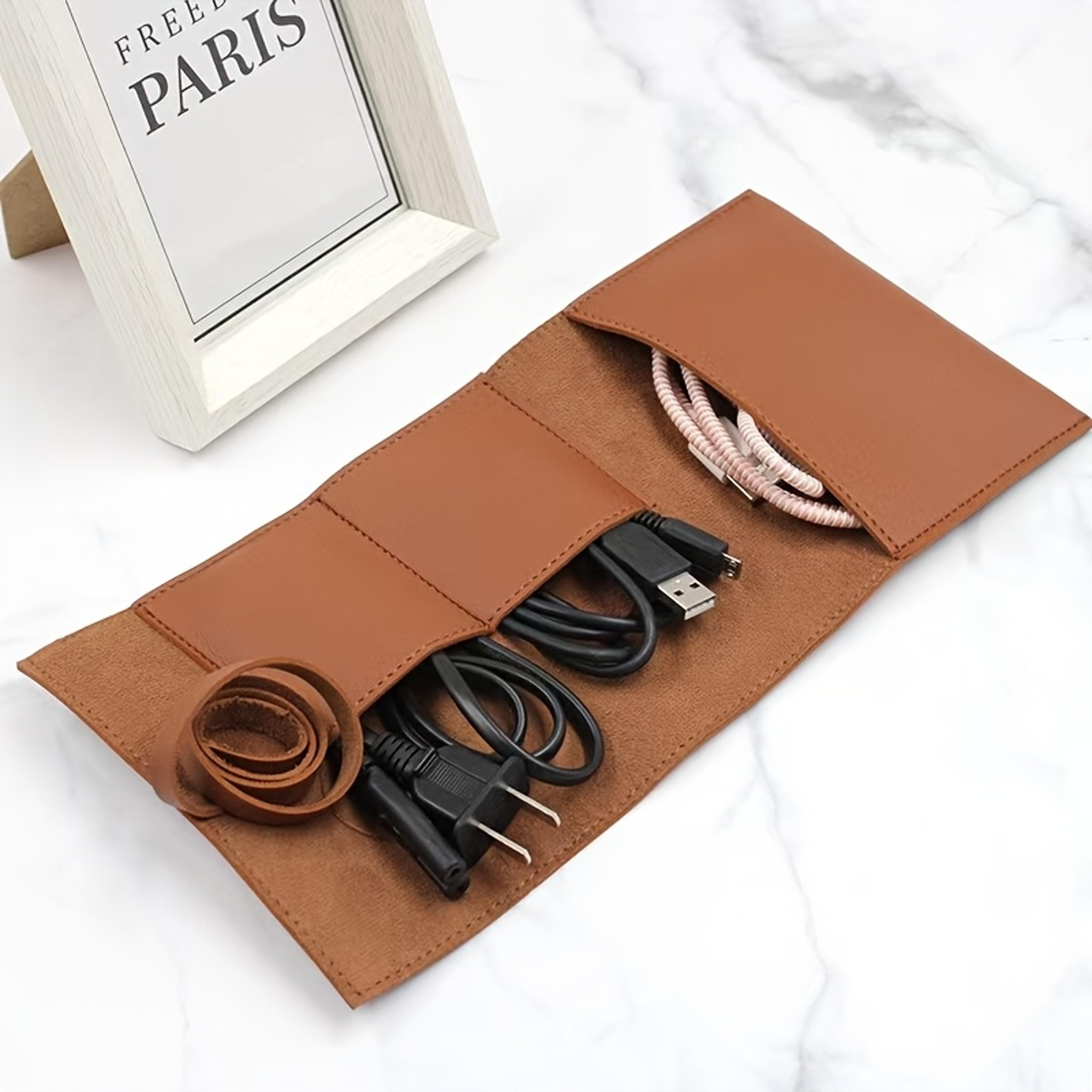 portable electronics organizer travel cable organizer case for chargers cables power bank and sd cards