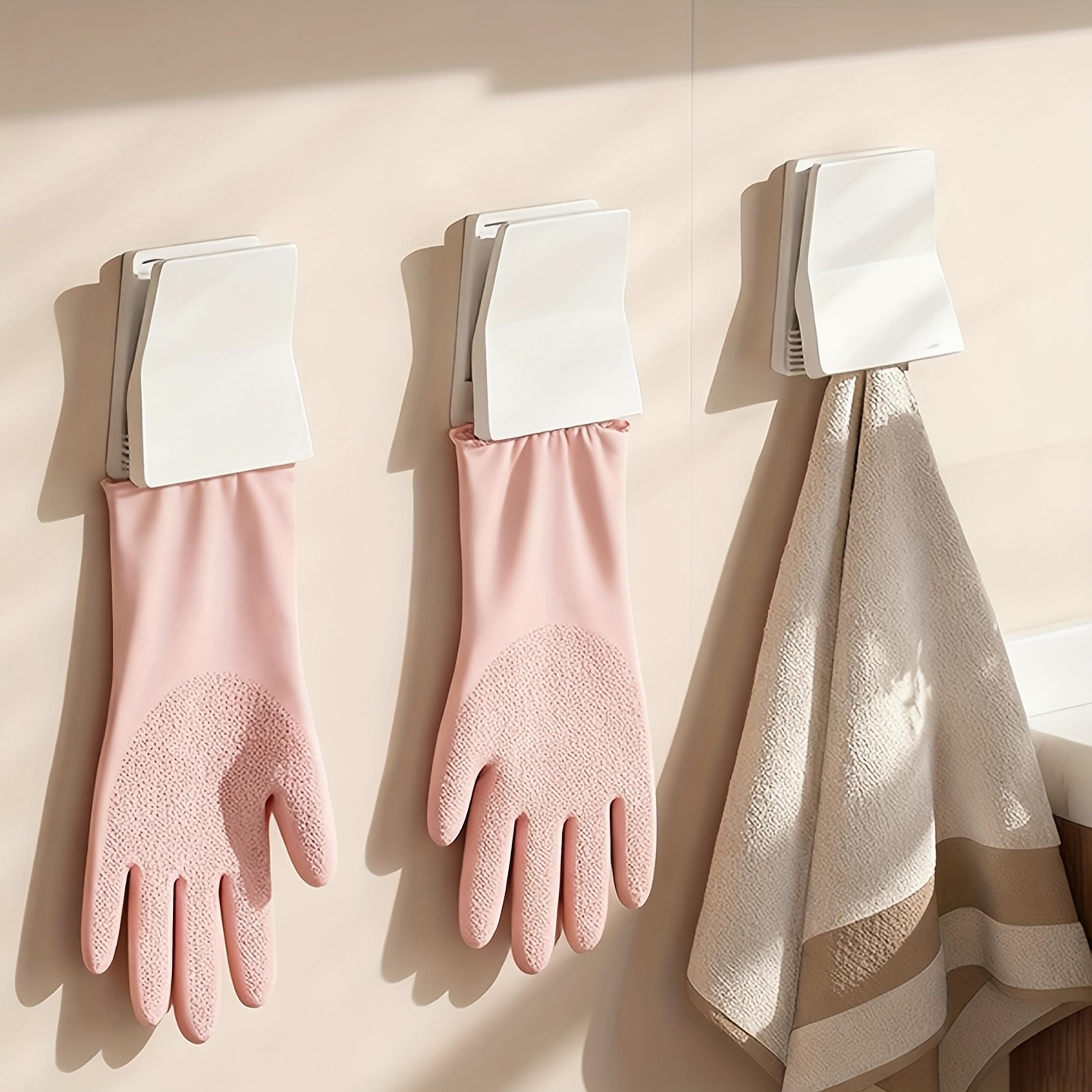kitchen glove holder hooks dishwashing glove hanger for sink organization