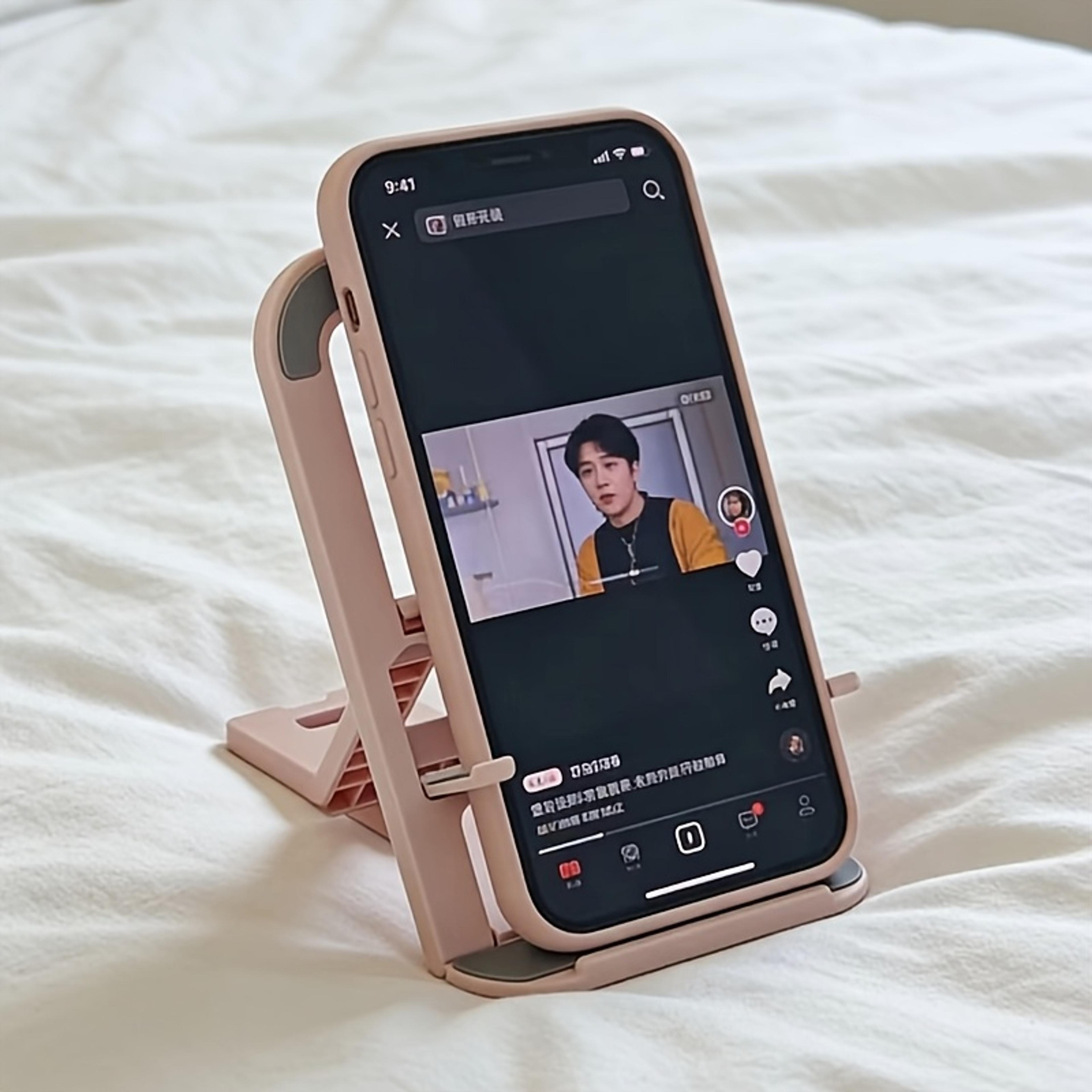 universal foldable phone stand adjustable tablet holder for desk with cartoon sticker