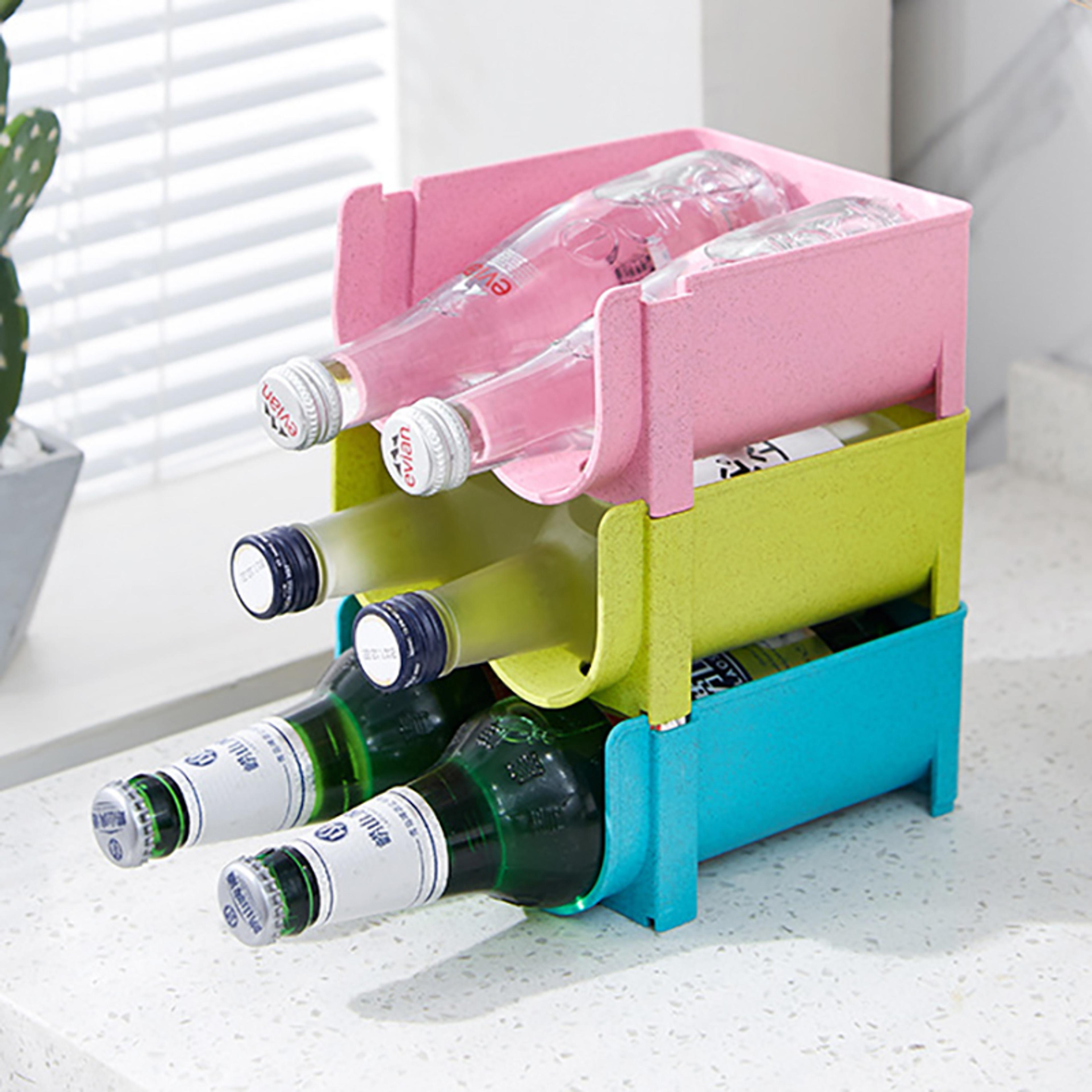 refrigerator organizer can dispenser rack space saving fridge storage shelf for kitchen