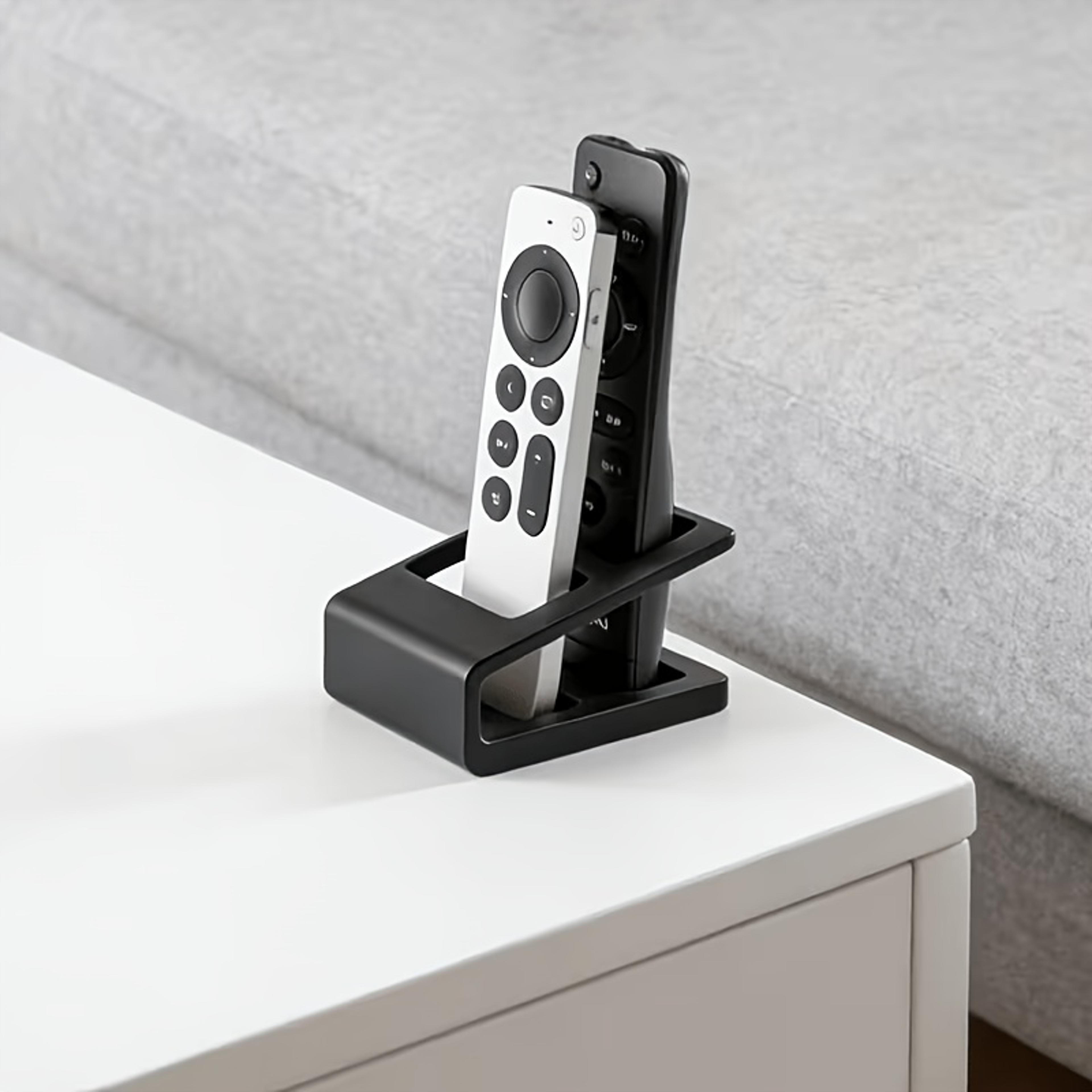 dual slot remote control holder tv remote organizer desktop storage rack