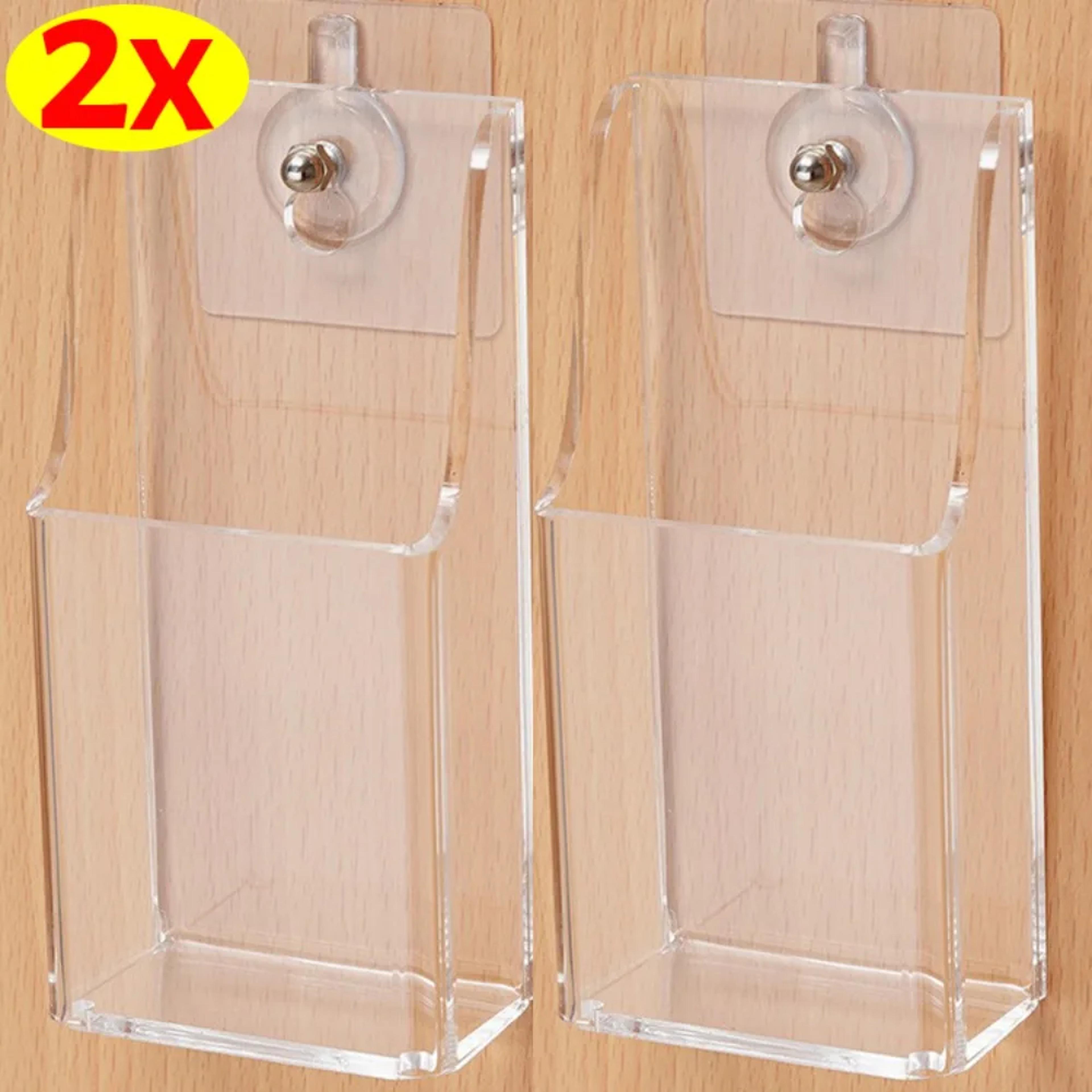 transparent acrylic remote control holder wall mounted storage box for tv ac remotes