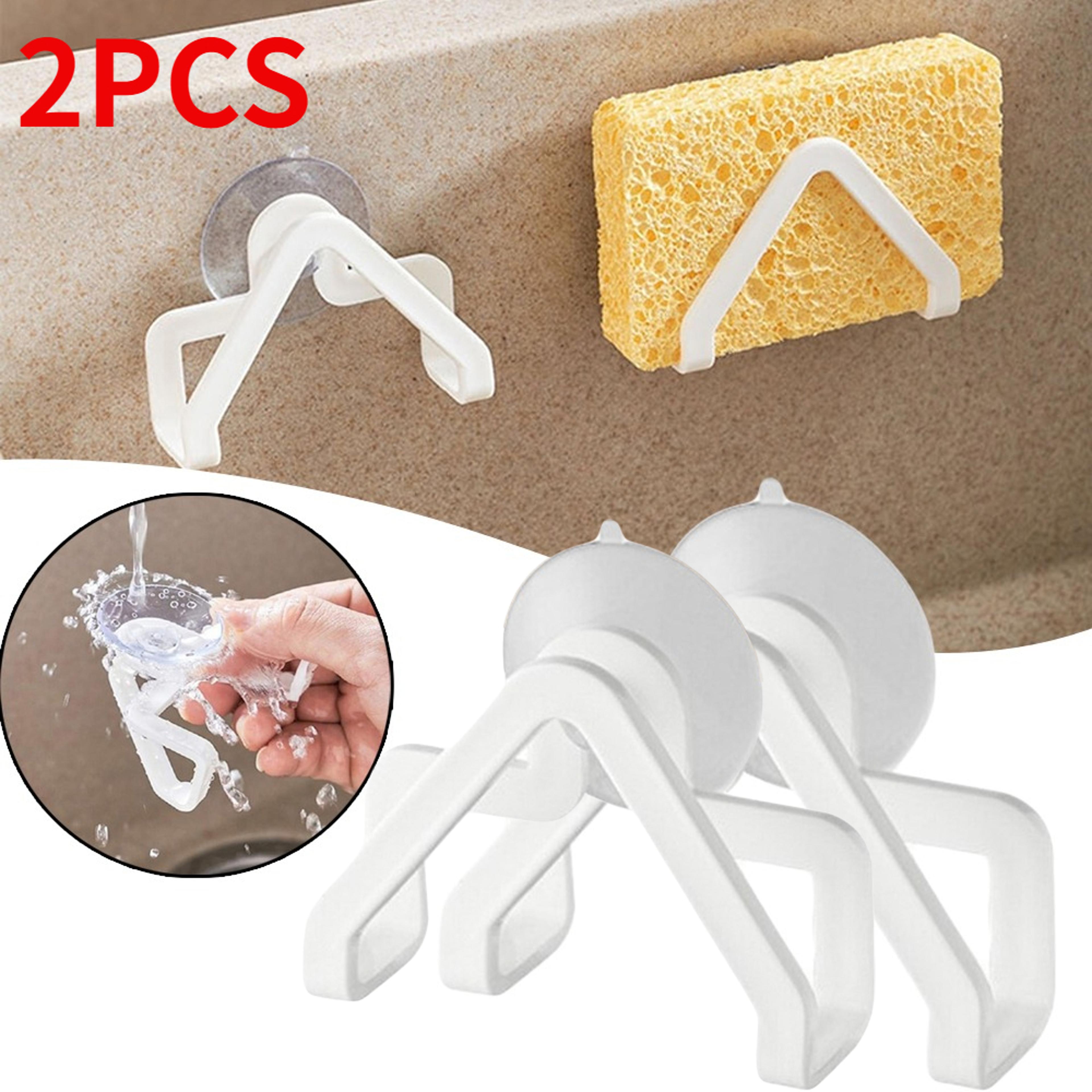 sink sponge holder kitchen sink organizer with drain rack for countertop storage