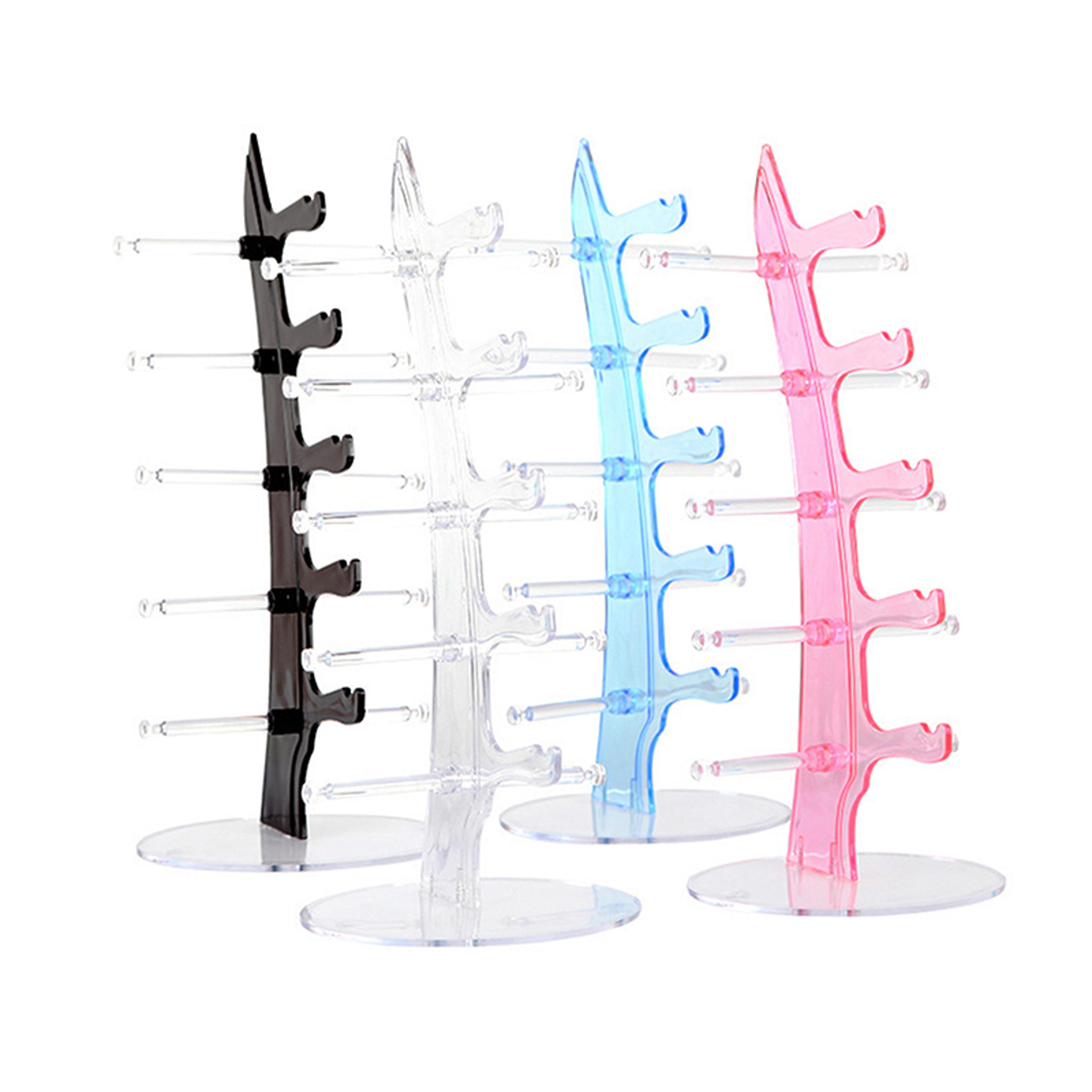 acrylic eyeglass holder stand boat arc design glasses organizer display rack