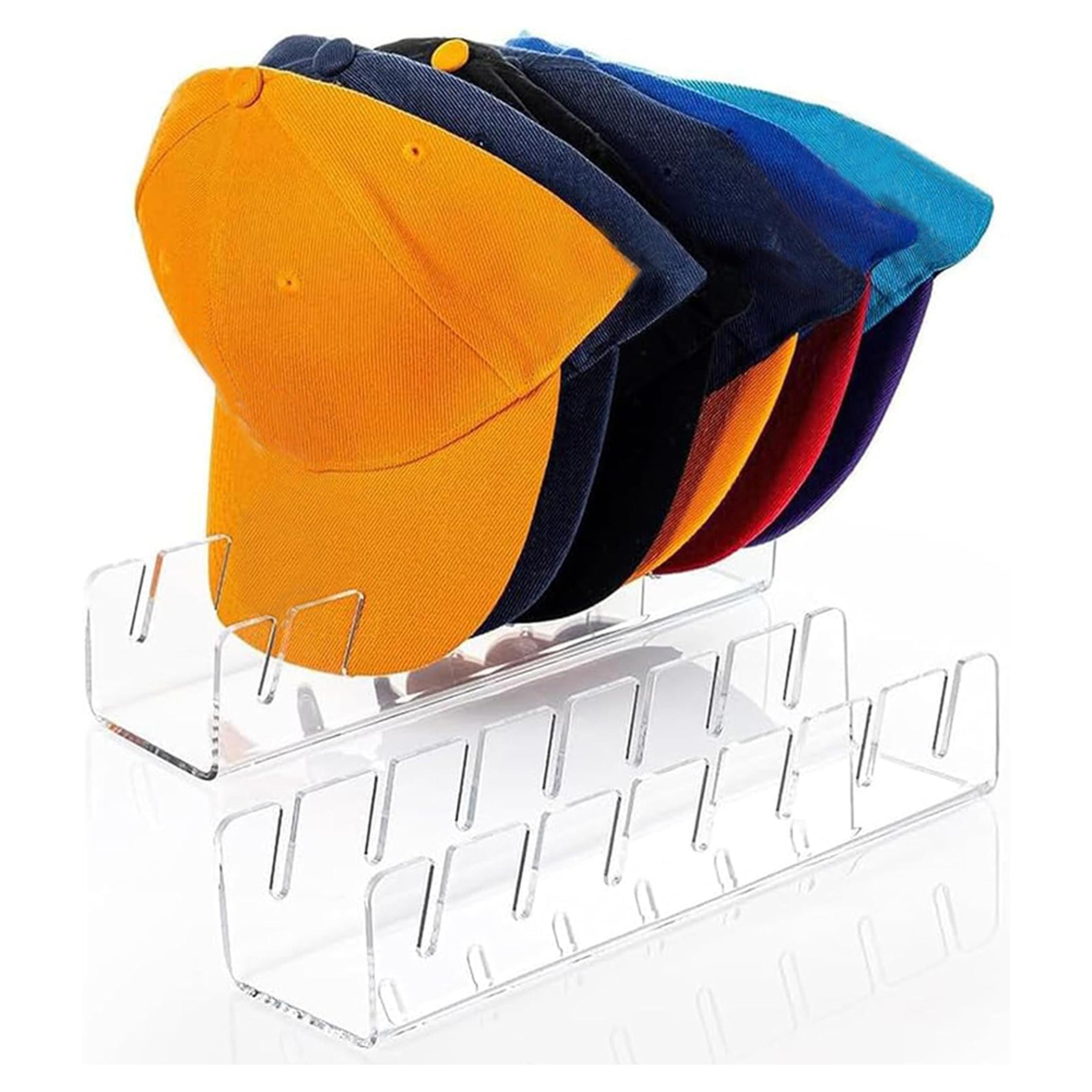 stackable acrylic baseball cap organizer stand for hat display and storage