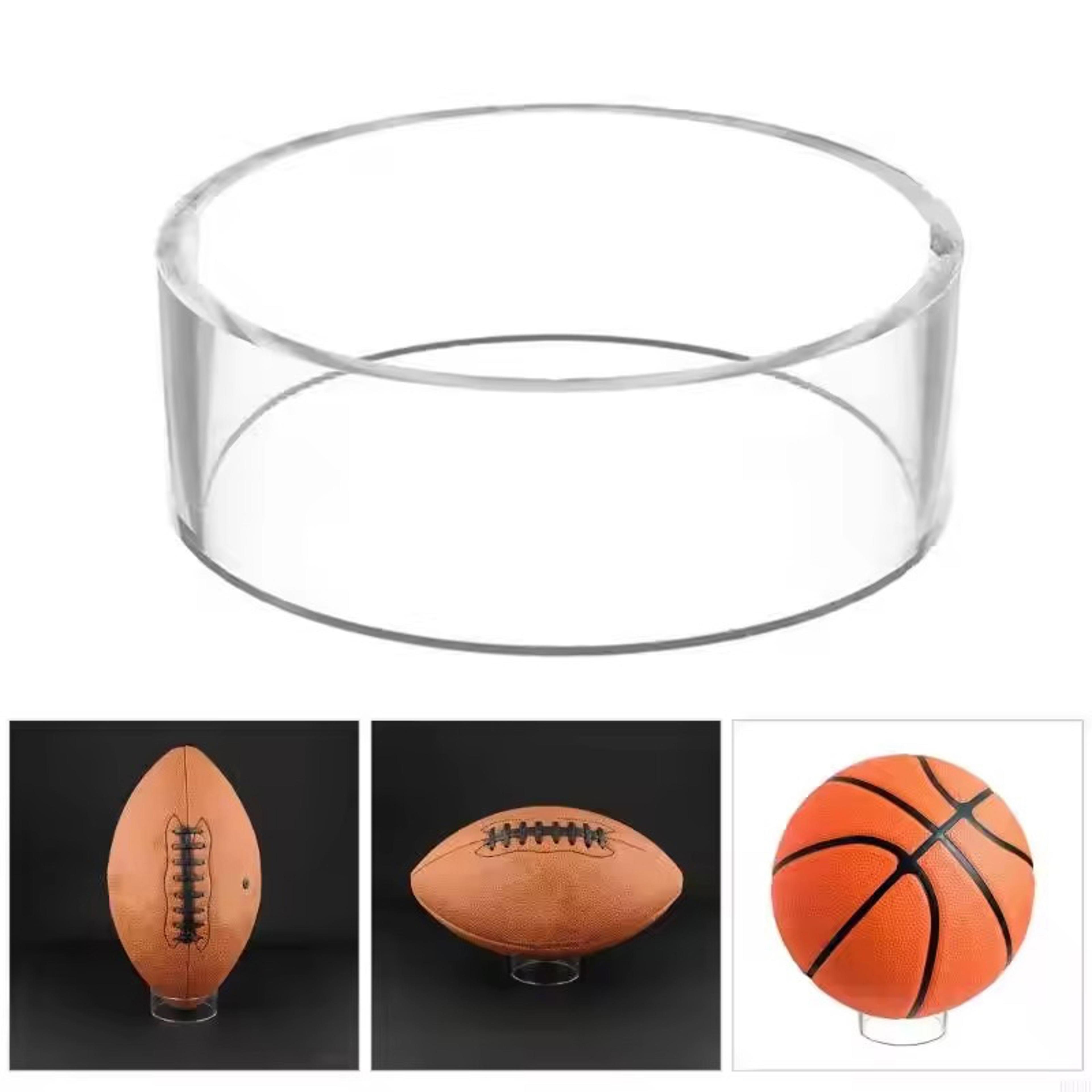 acrylic ball stand clear sports ball display holder for collectors