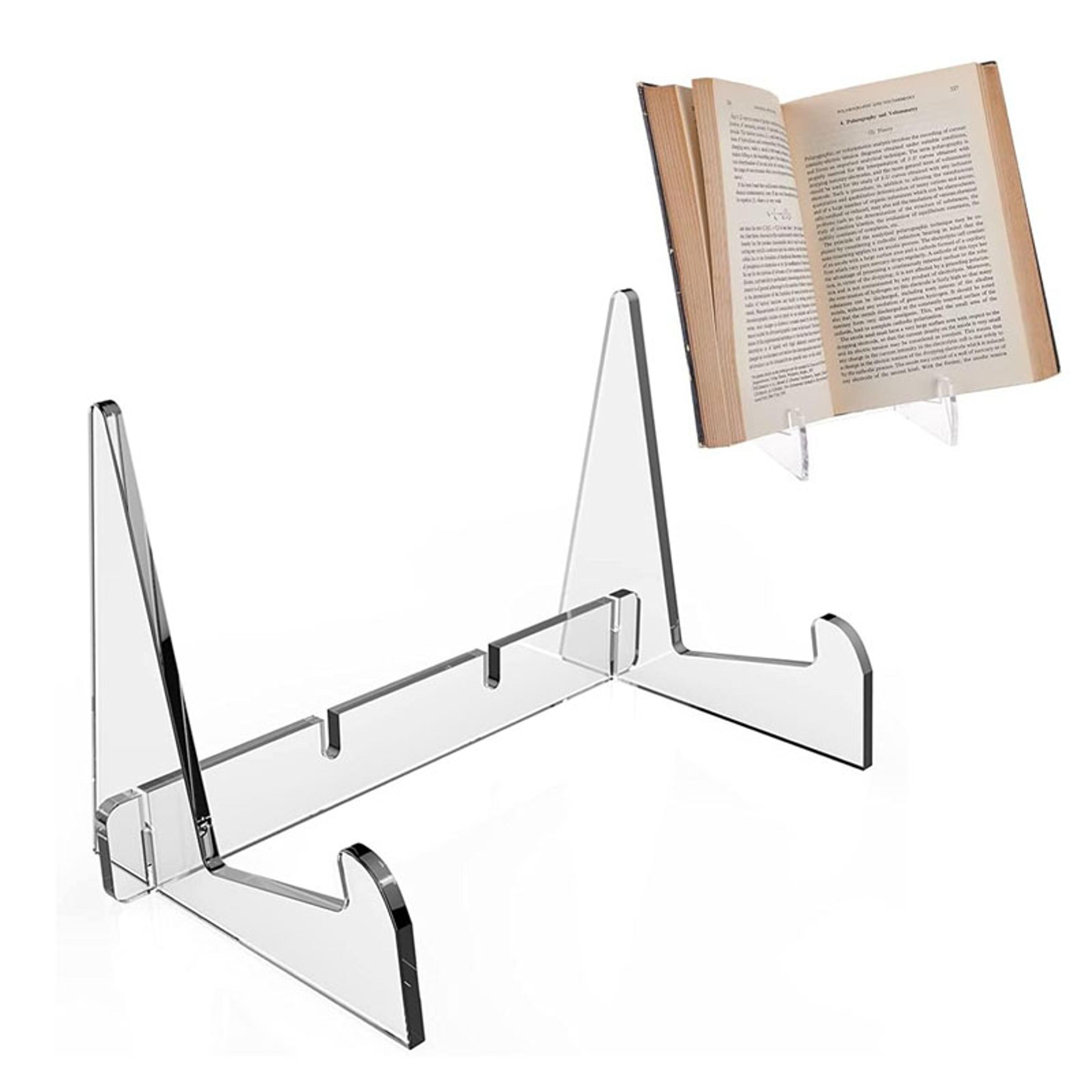 clear acrylic book display stand vinyl record comic tablet holder