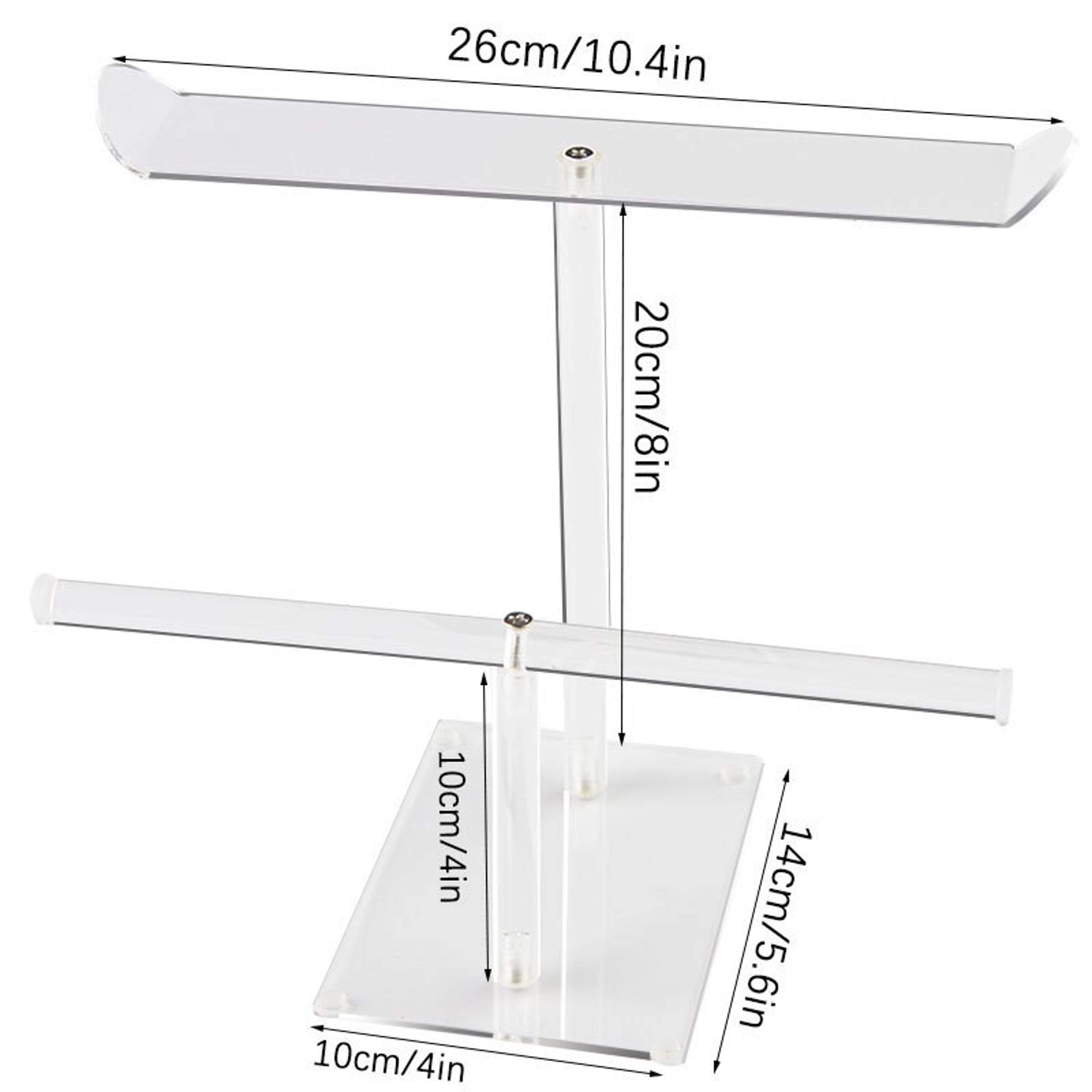 clear acrylic headband organizer hair accessory holder and jewelry display stand