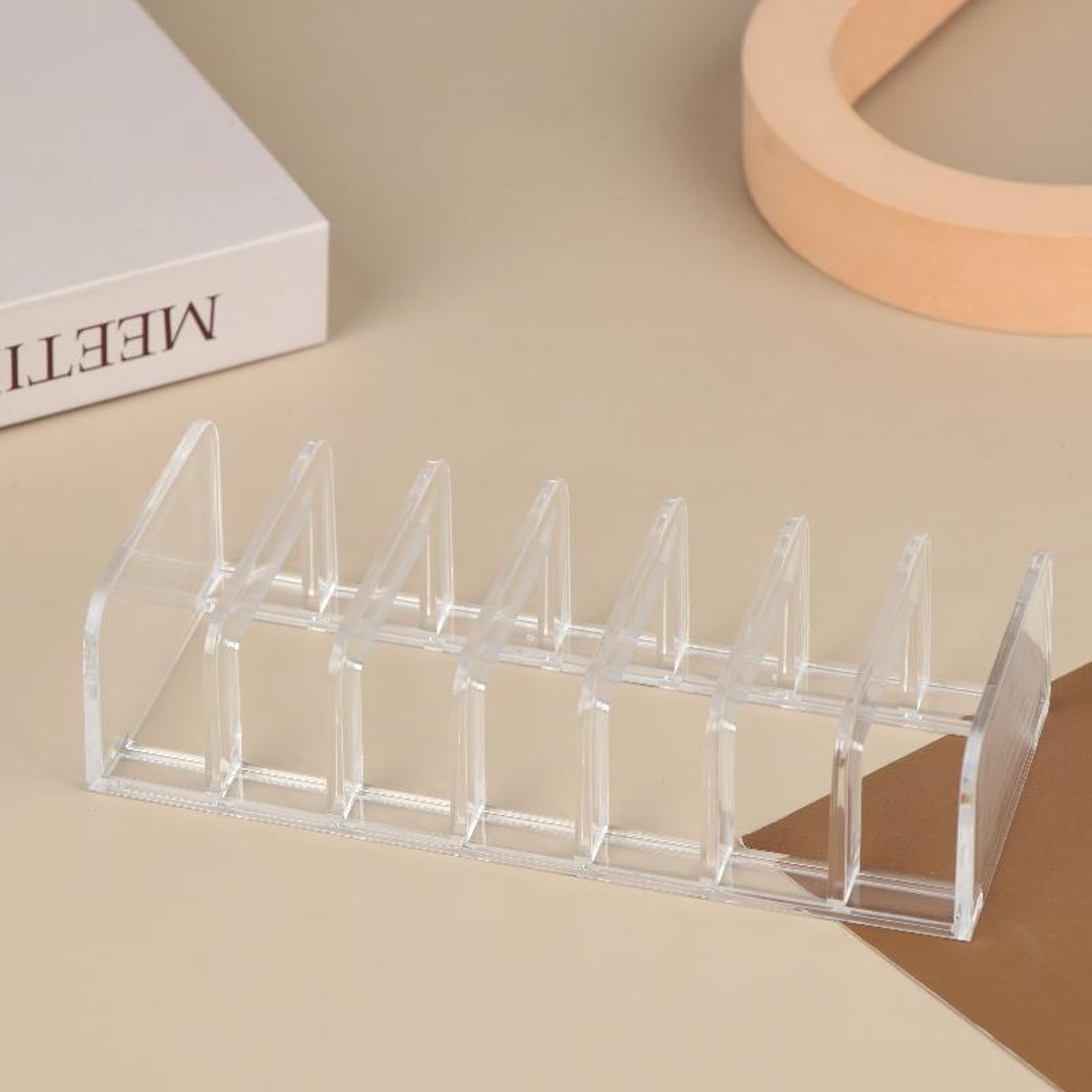 clear acrylic makeup palette organizer display stand for vanity
