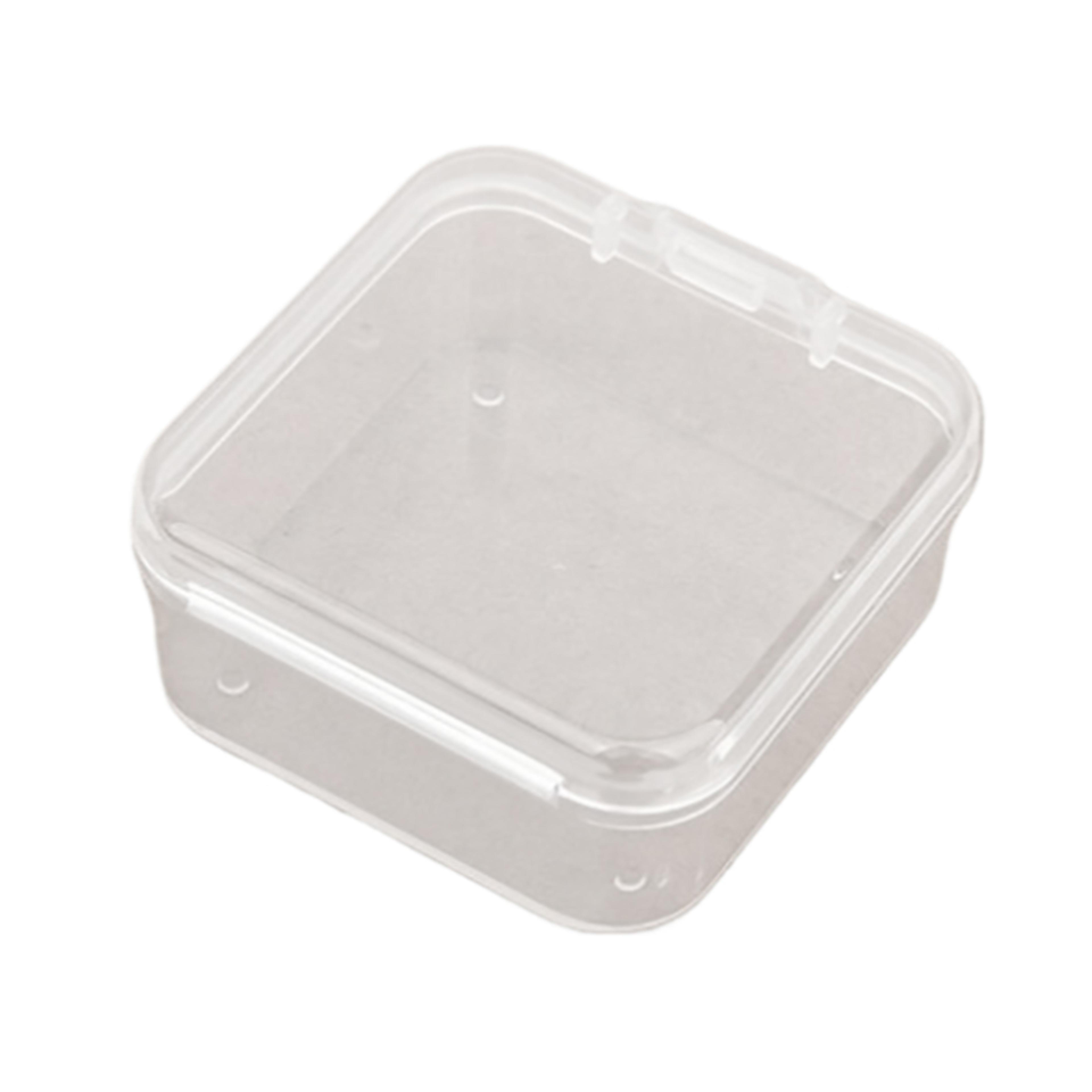 mini storage box transparent jewelry storage case small item organizer