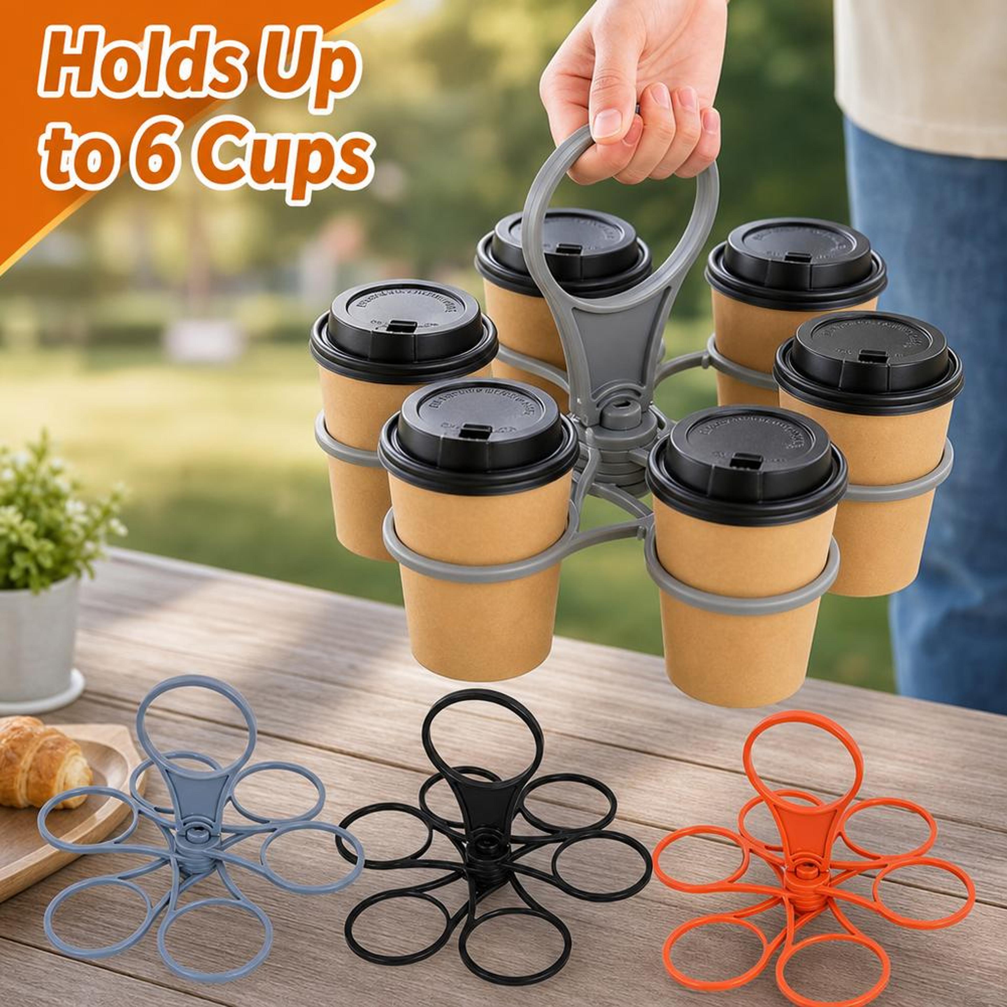portable folding beverage rack with handle for parties and outdoor drinks