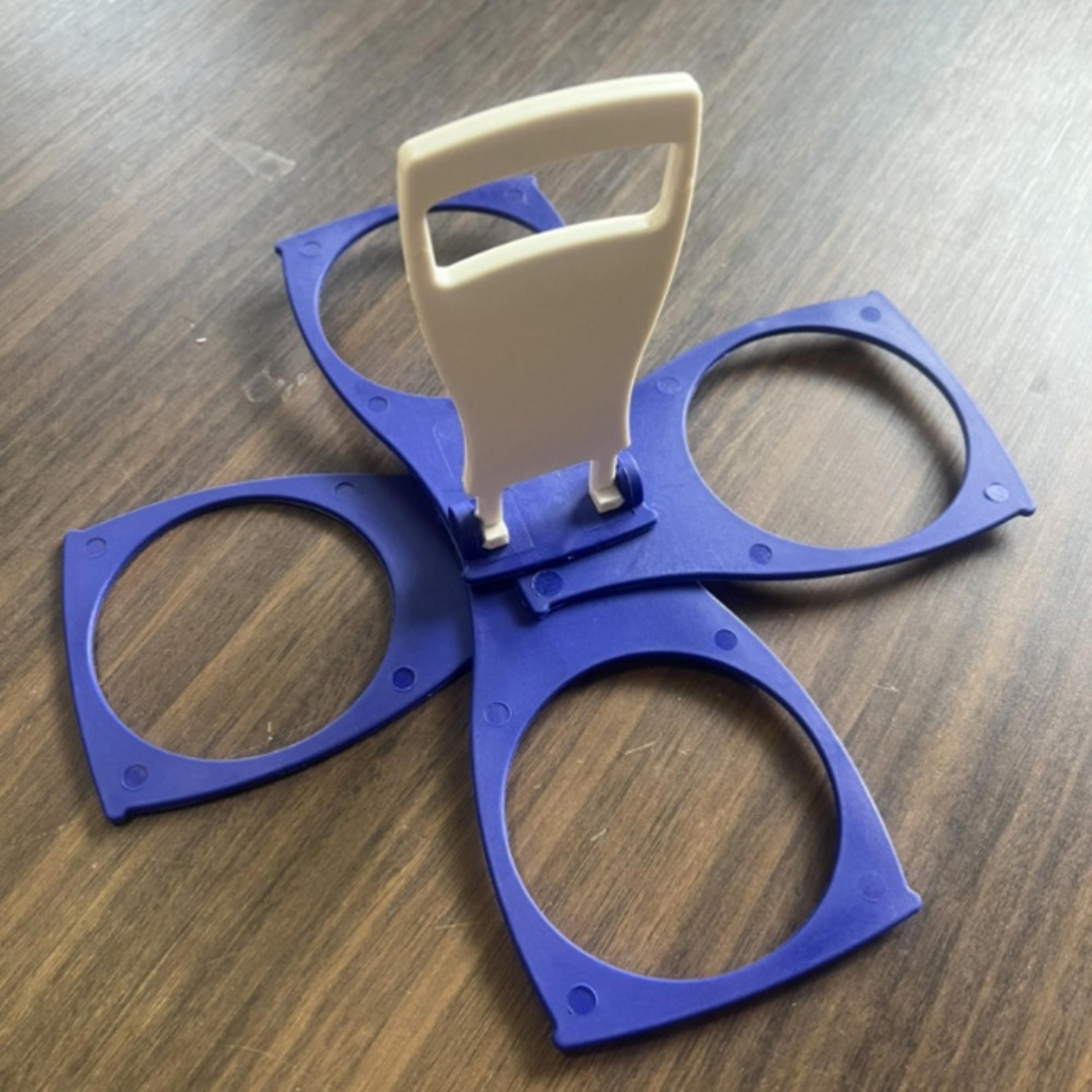 foldable cup holder rotating 4 cup carrier portable camping drink organizer