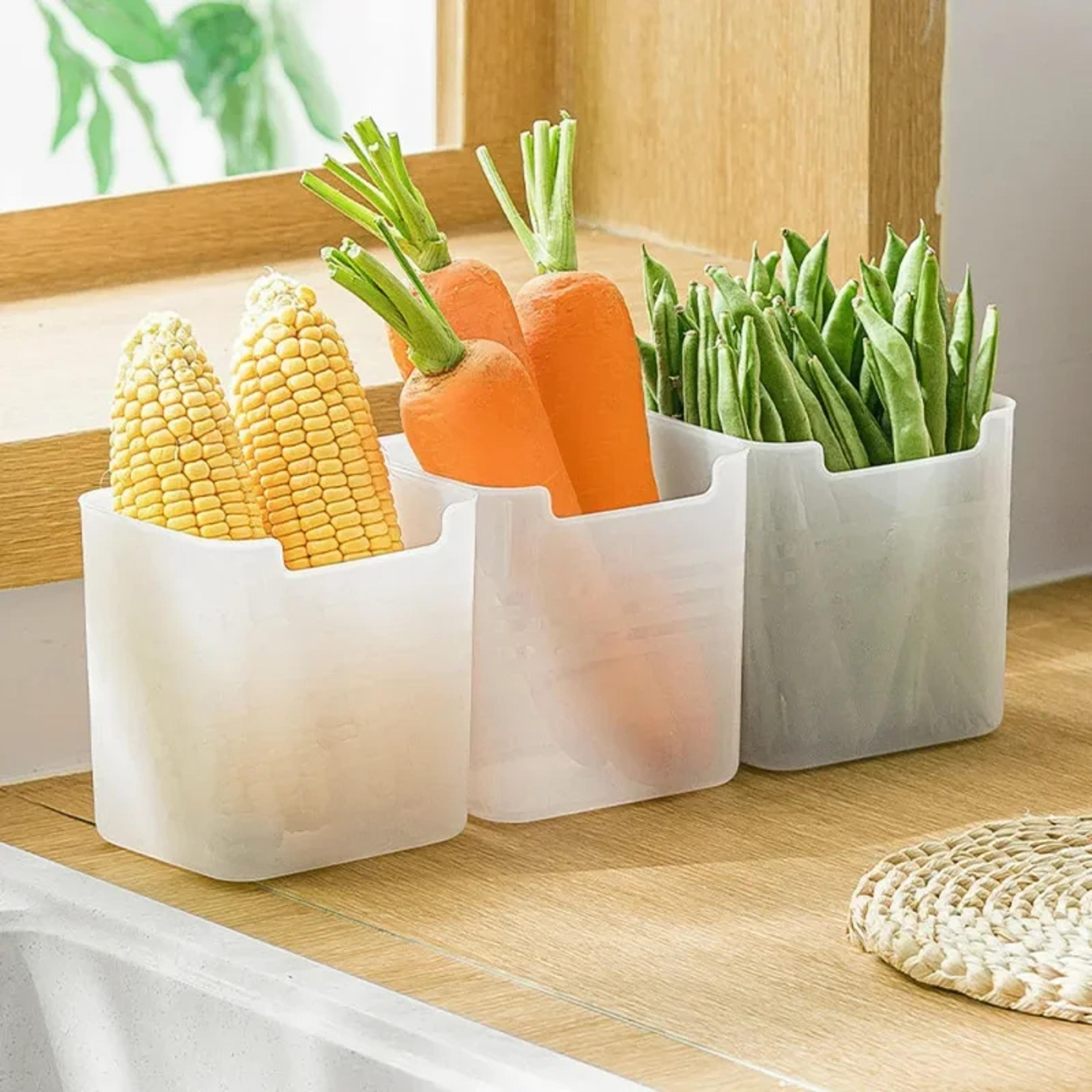 refrigerator organizer bins for fruit and vegetable storage