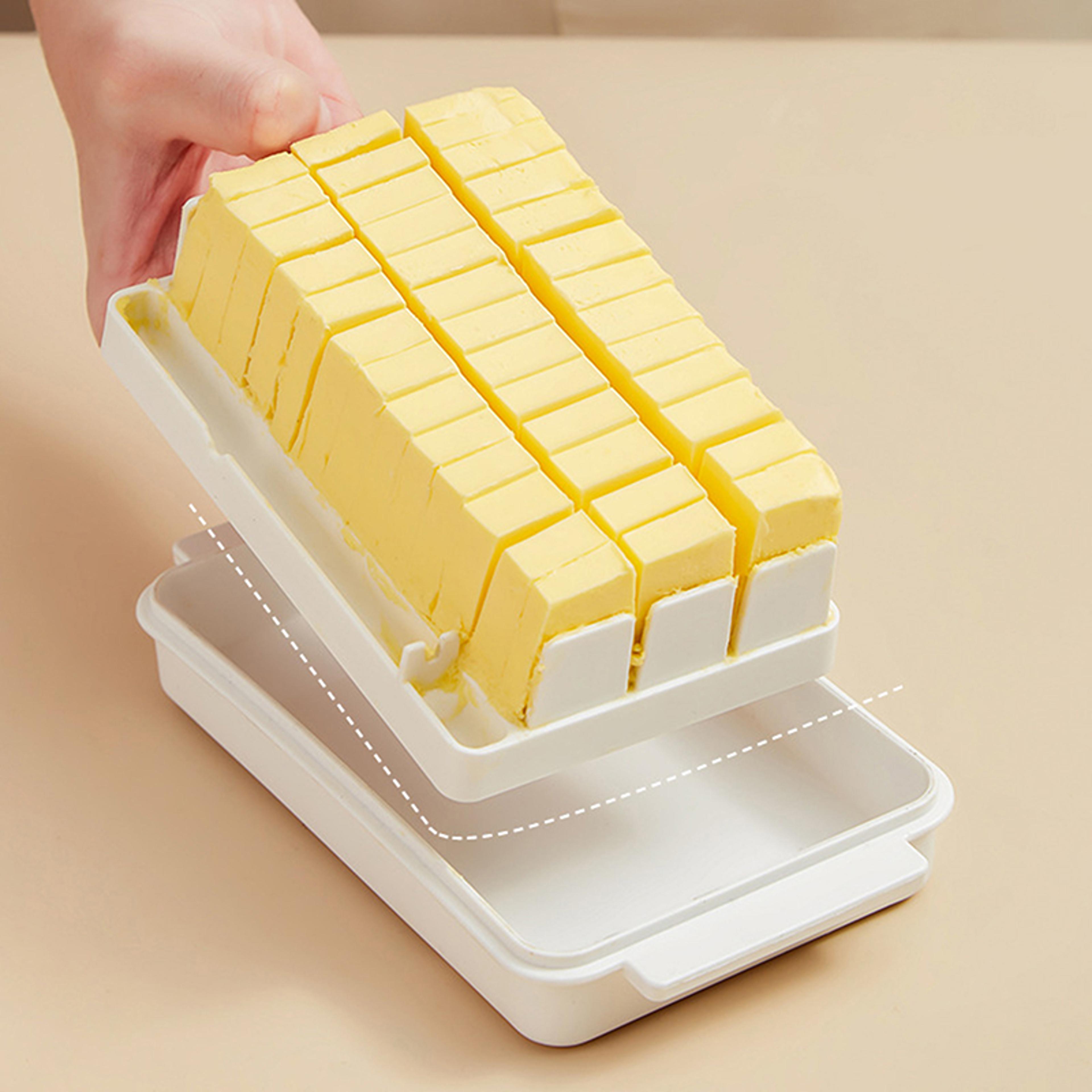 butter cutter and butter storage container with lid