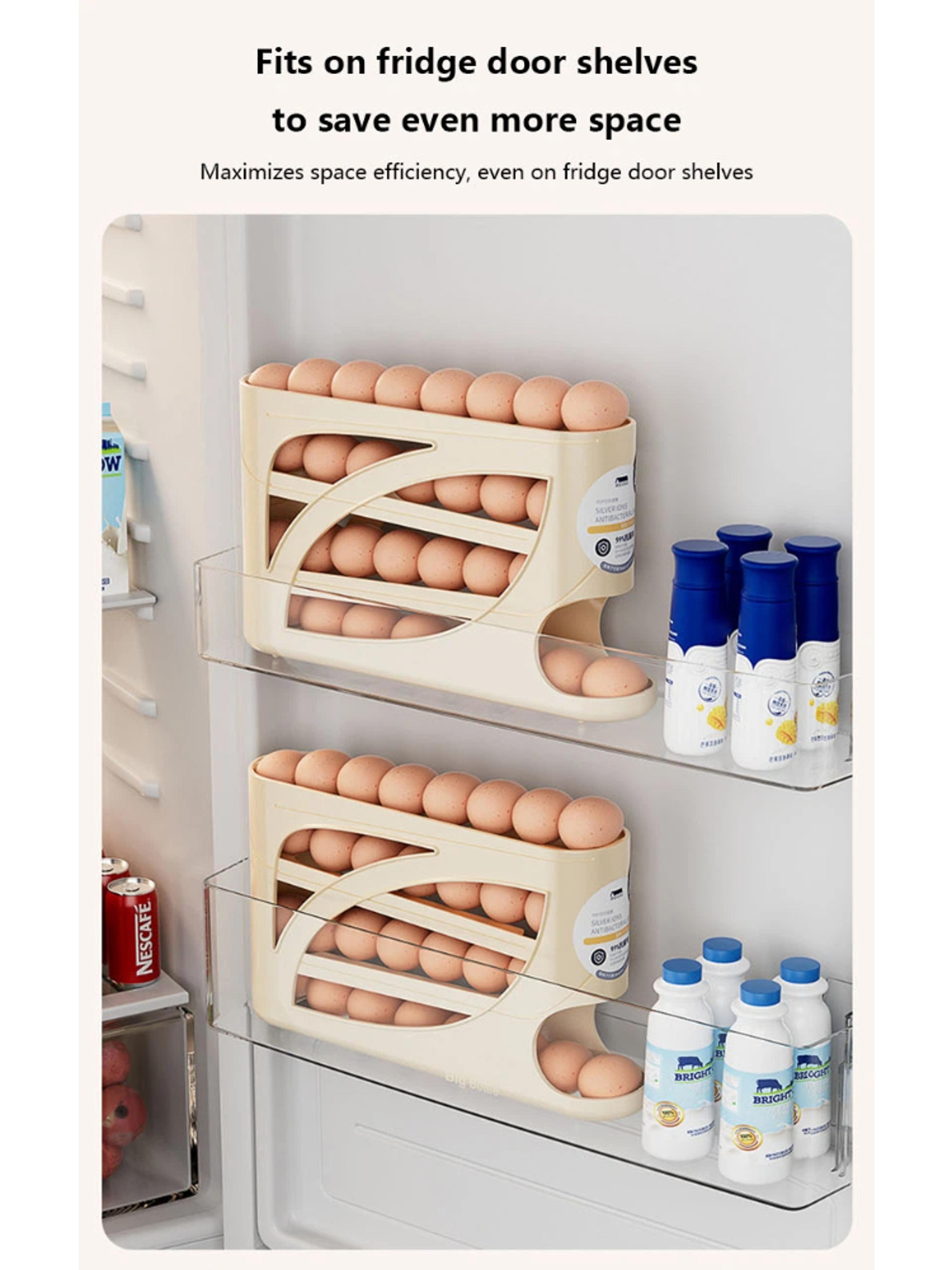 rollease automatic rolling egg holder for refrigerator door