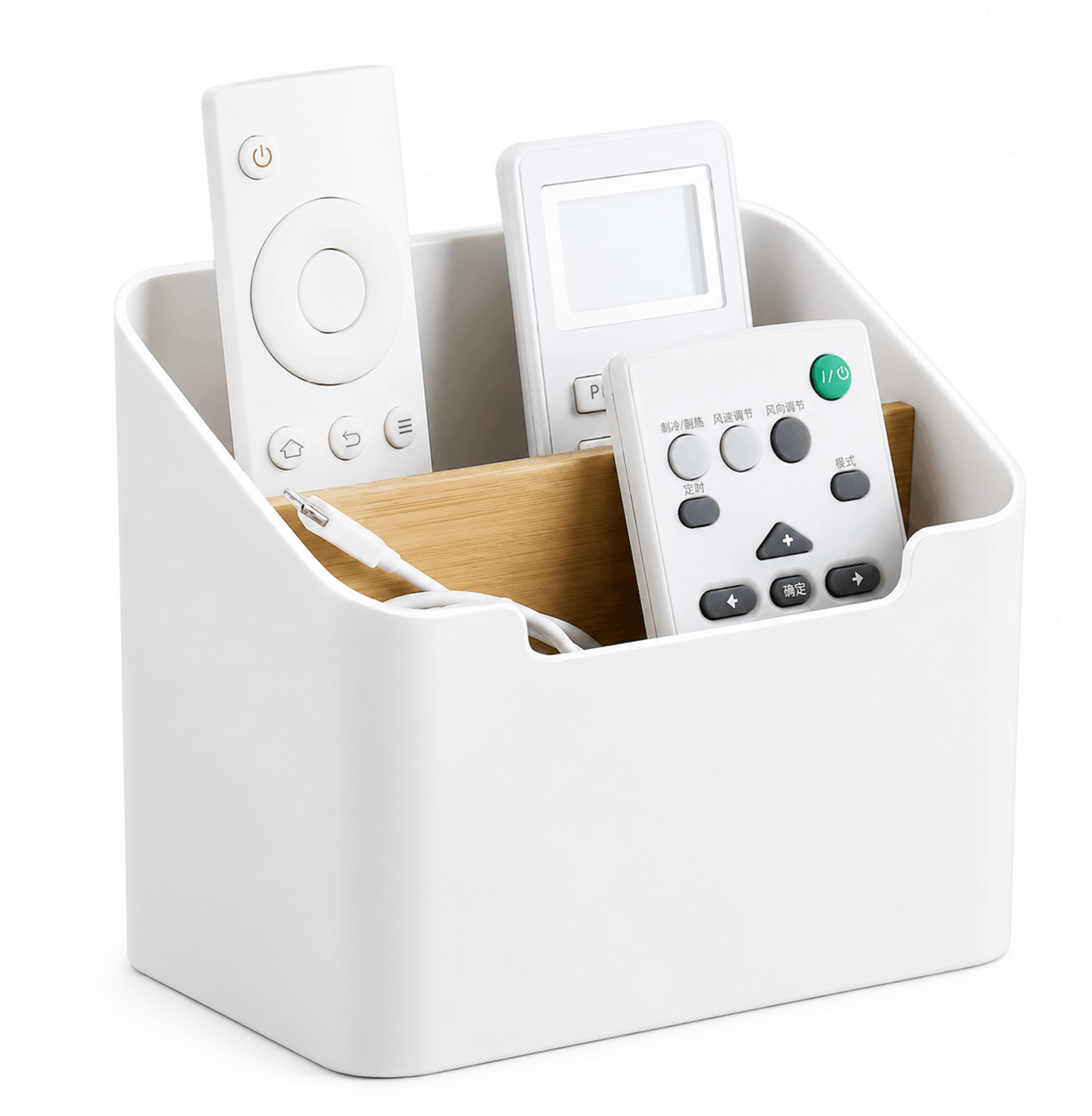 multi function remote control organizer and desktop storage holder for tv and ac remotes