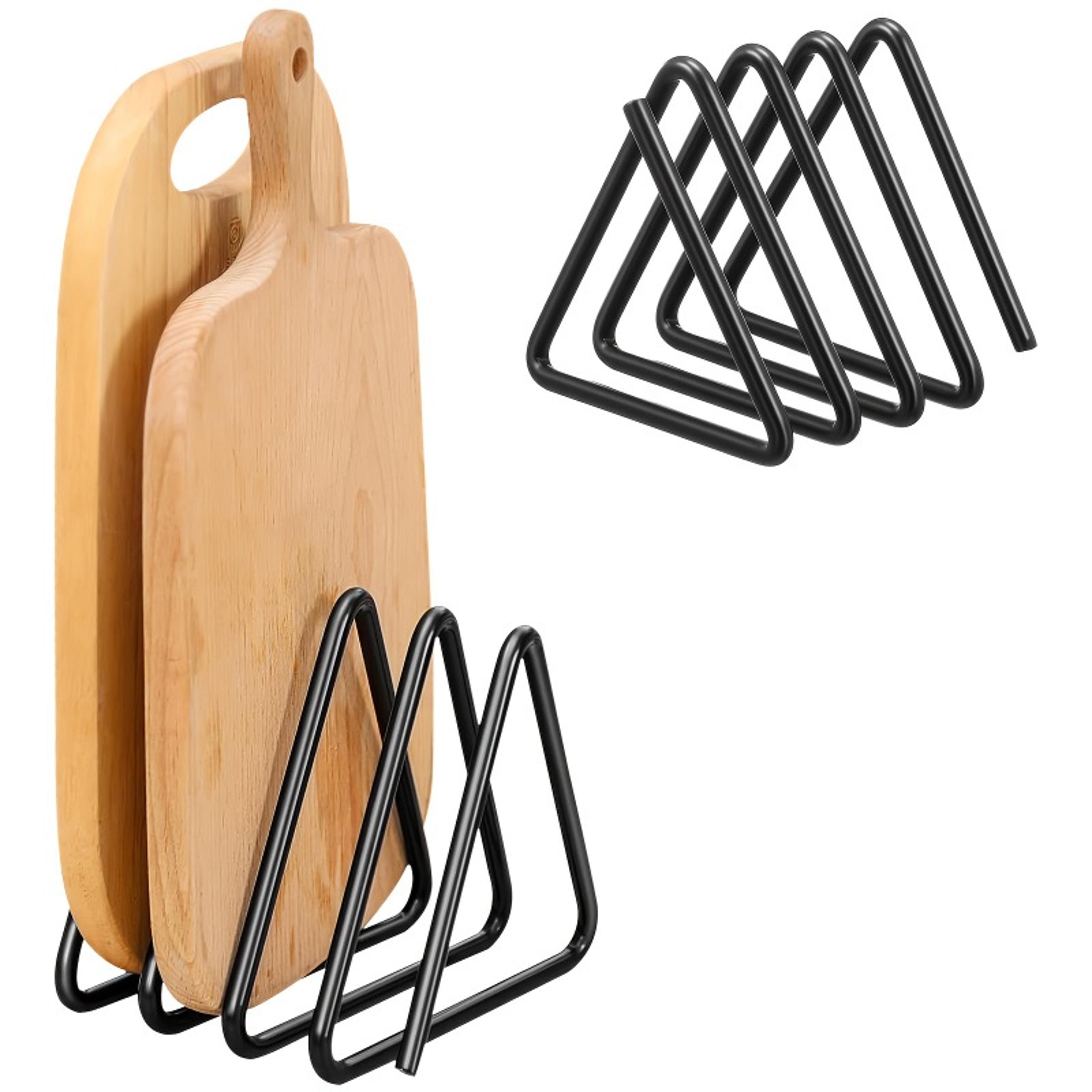 heavy duty cutting board organizer and pot lid holder space saving metal kitchen rack