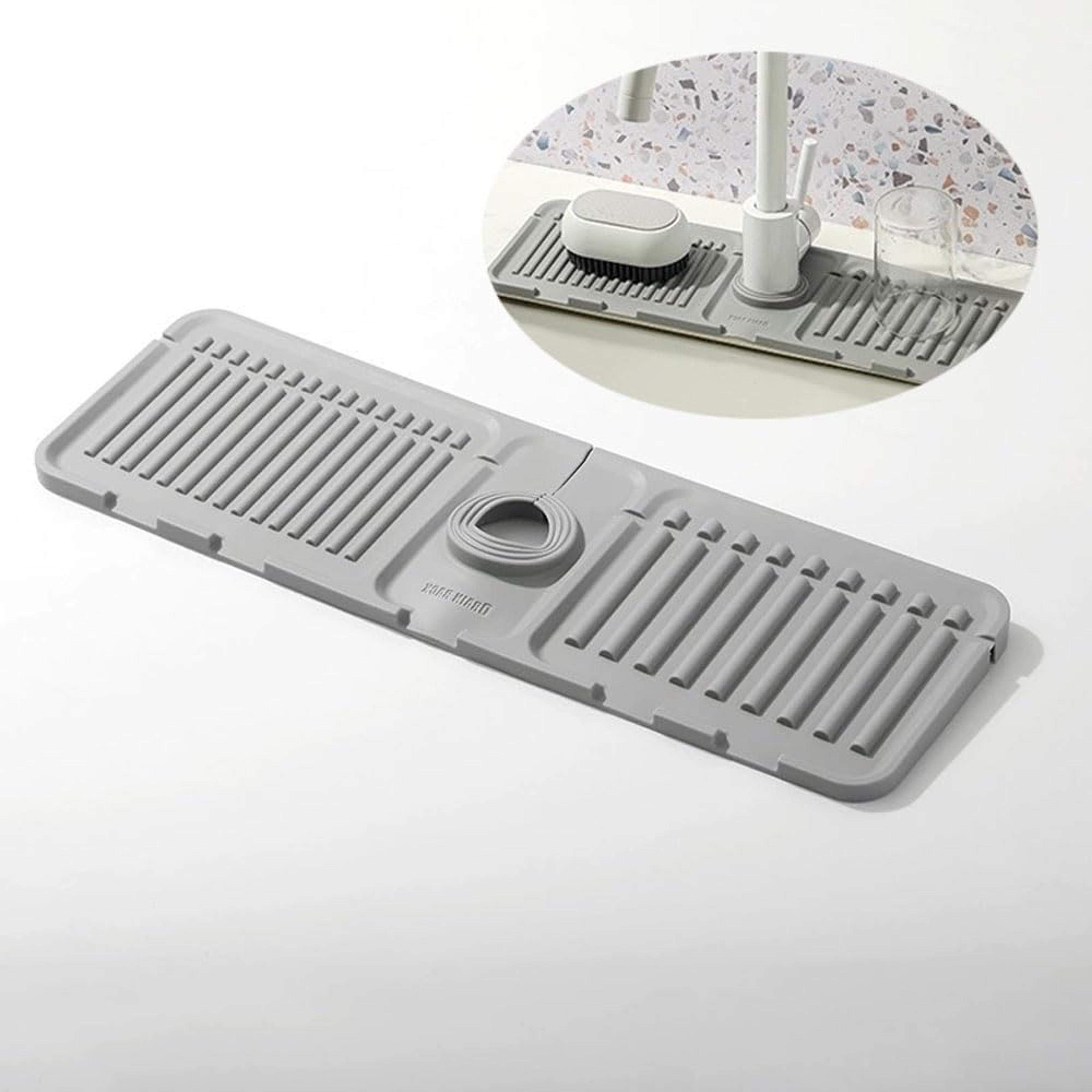 quickdry stone faucet mat for kitchen sink countertop draining tray