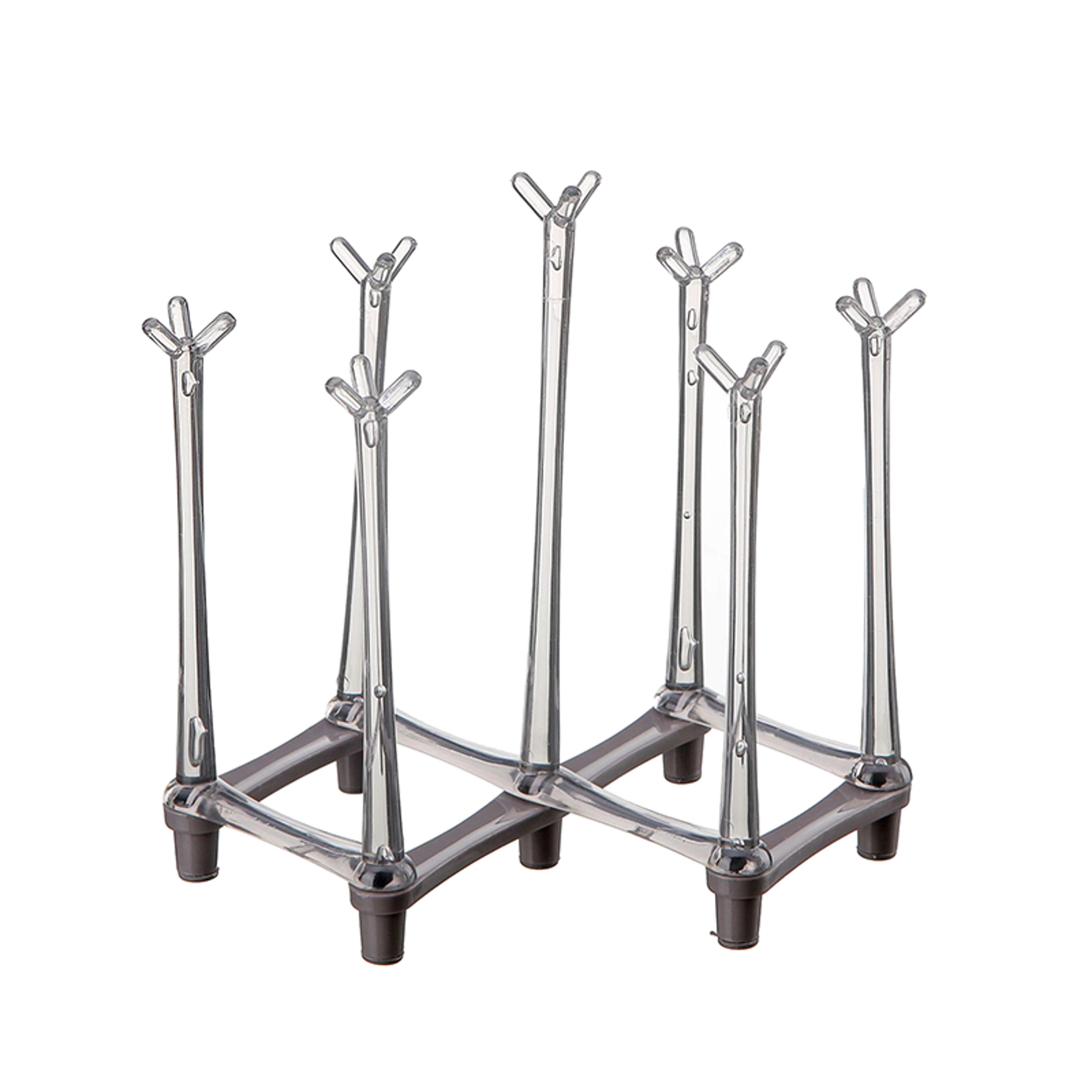 adjustable cup drying rack retractable bottle drying rack with non slip base