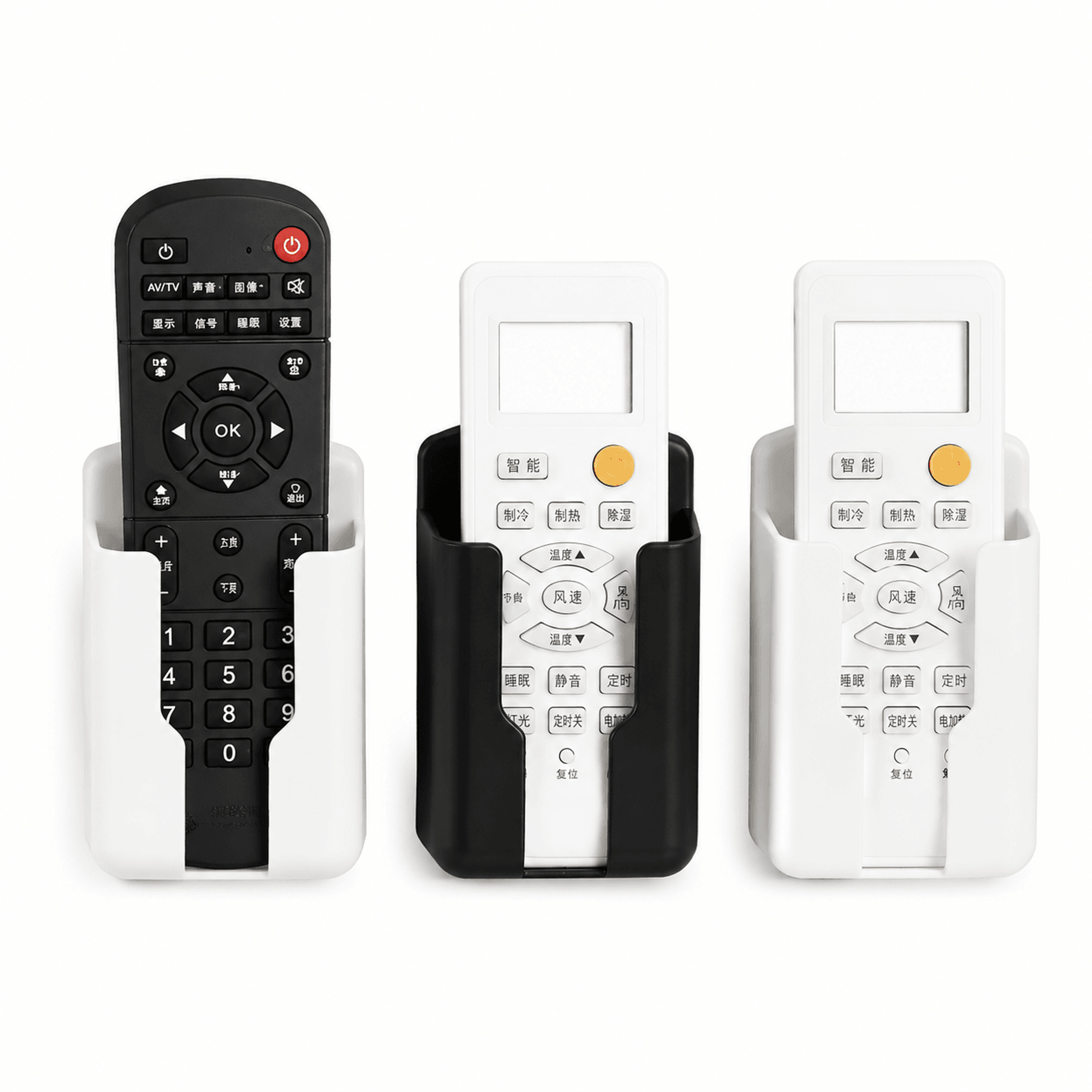 wall mounted remote control holder organizer ac remote storage box