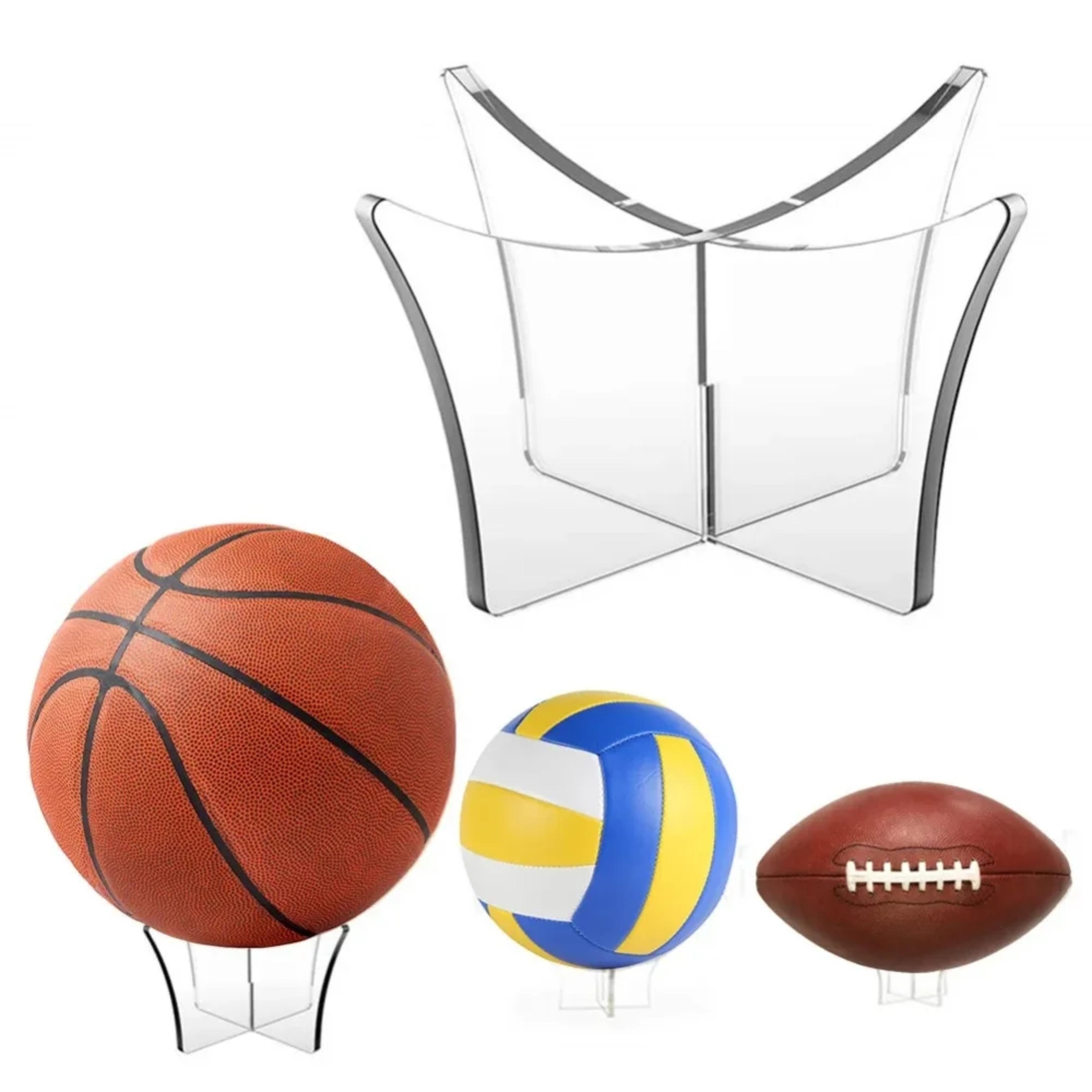 acrylic ball display stand basketball soccer volleyball storage holder rack