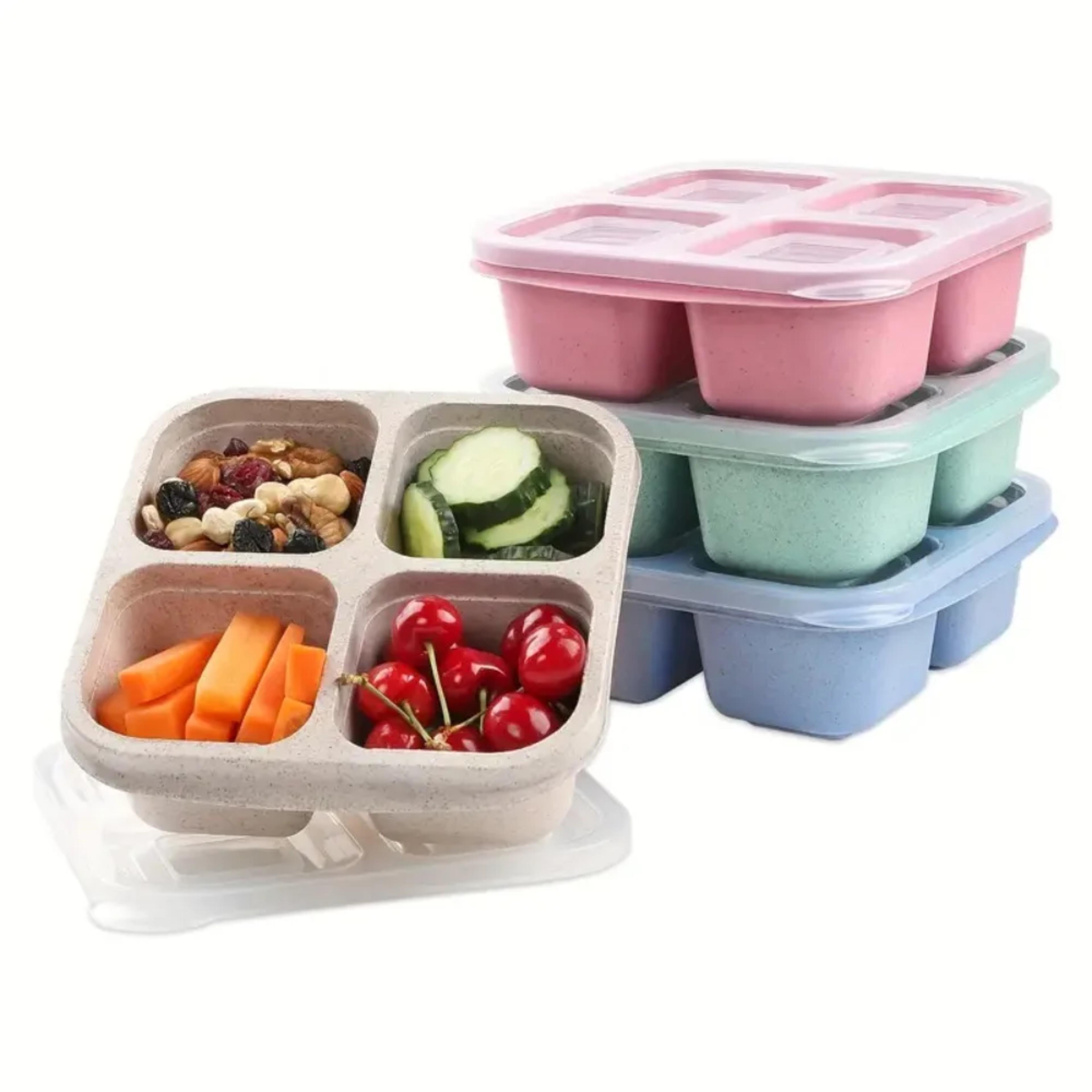snack containers reusable meal prep containers portable food storage for kids and adults