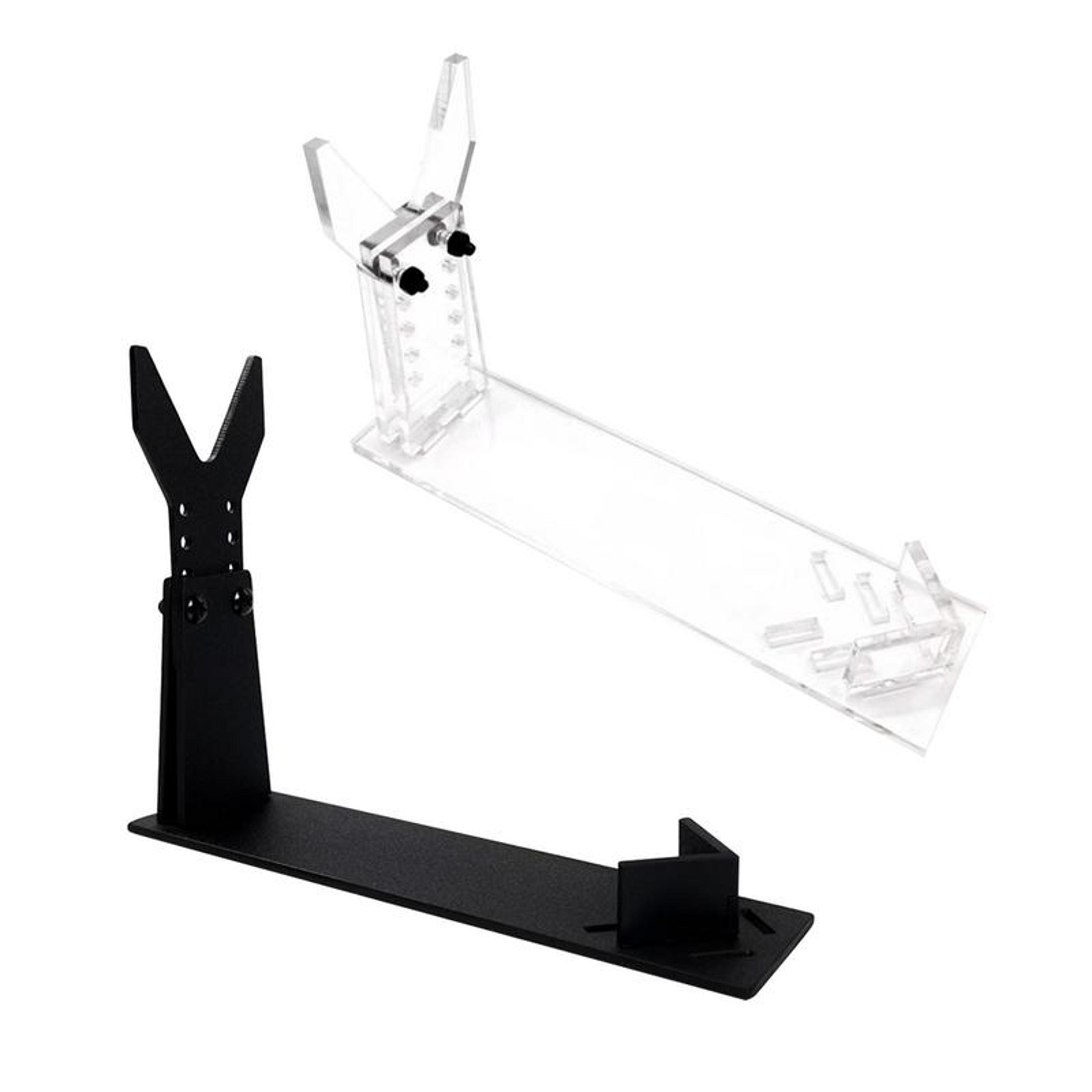 clear acrylic display stand for shoe models toy gun collectibles and boutique displays