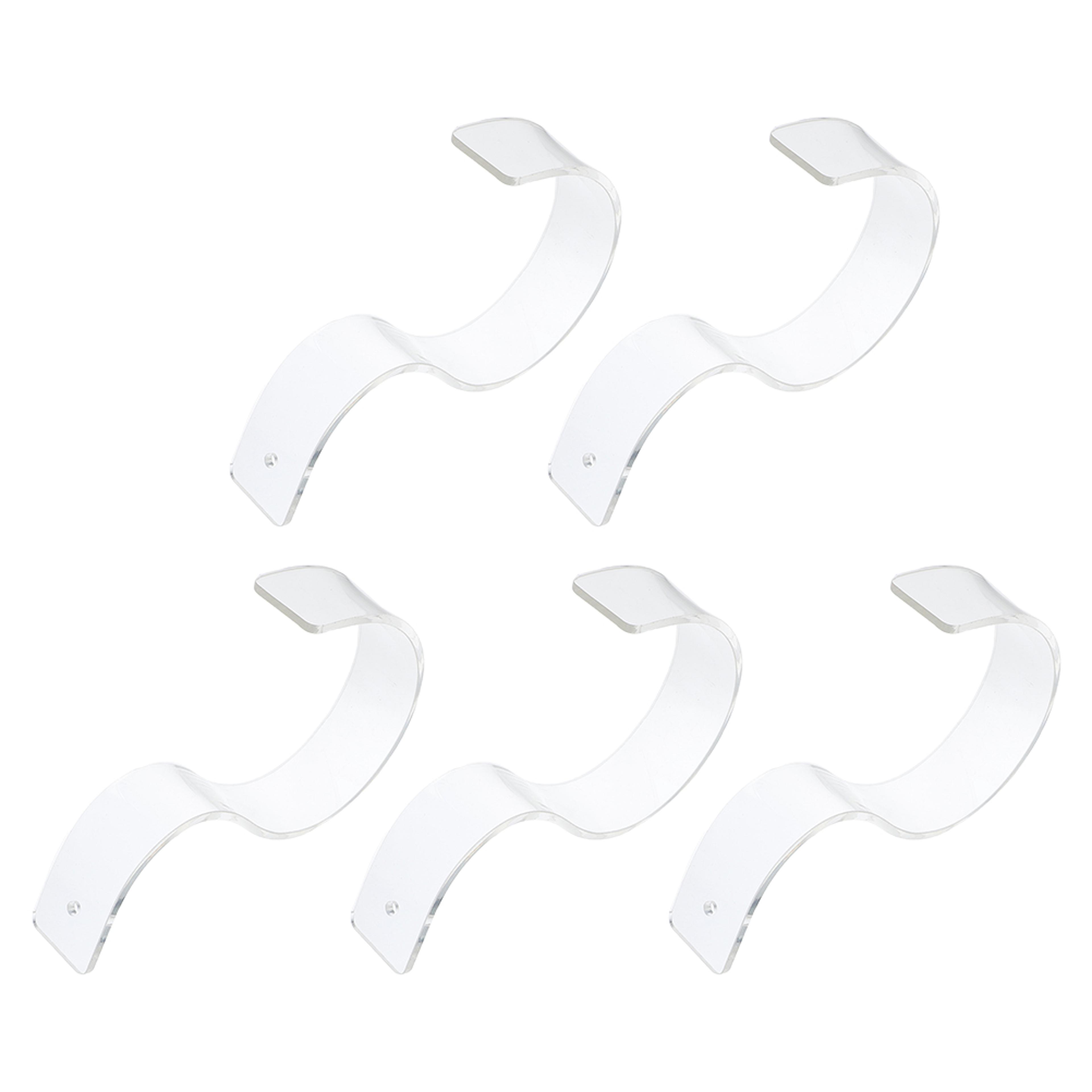 acrylic belt display rack clear belt organizer holder for retail and home storage