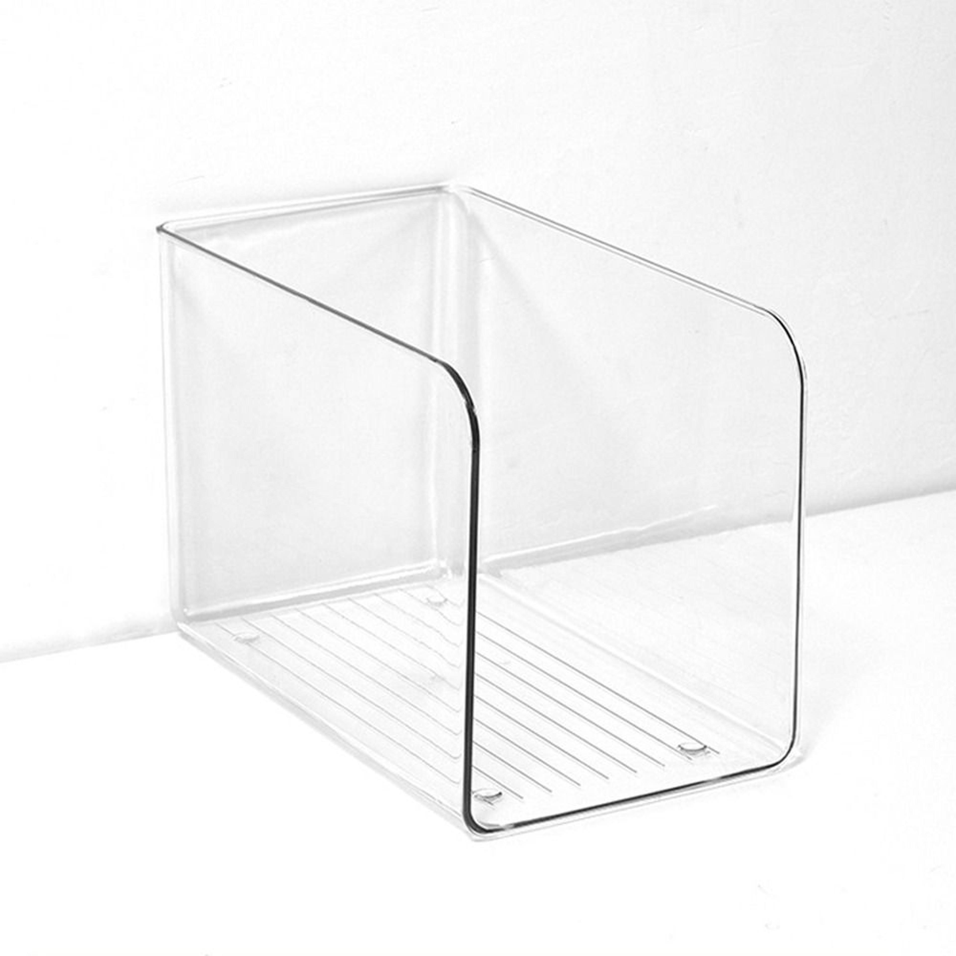 transparent acrylic book stand u shaped book organizer for desk storage