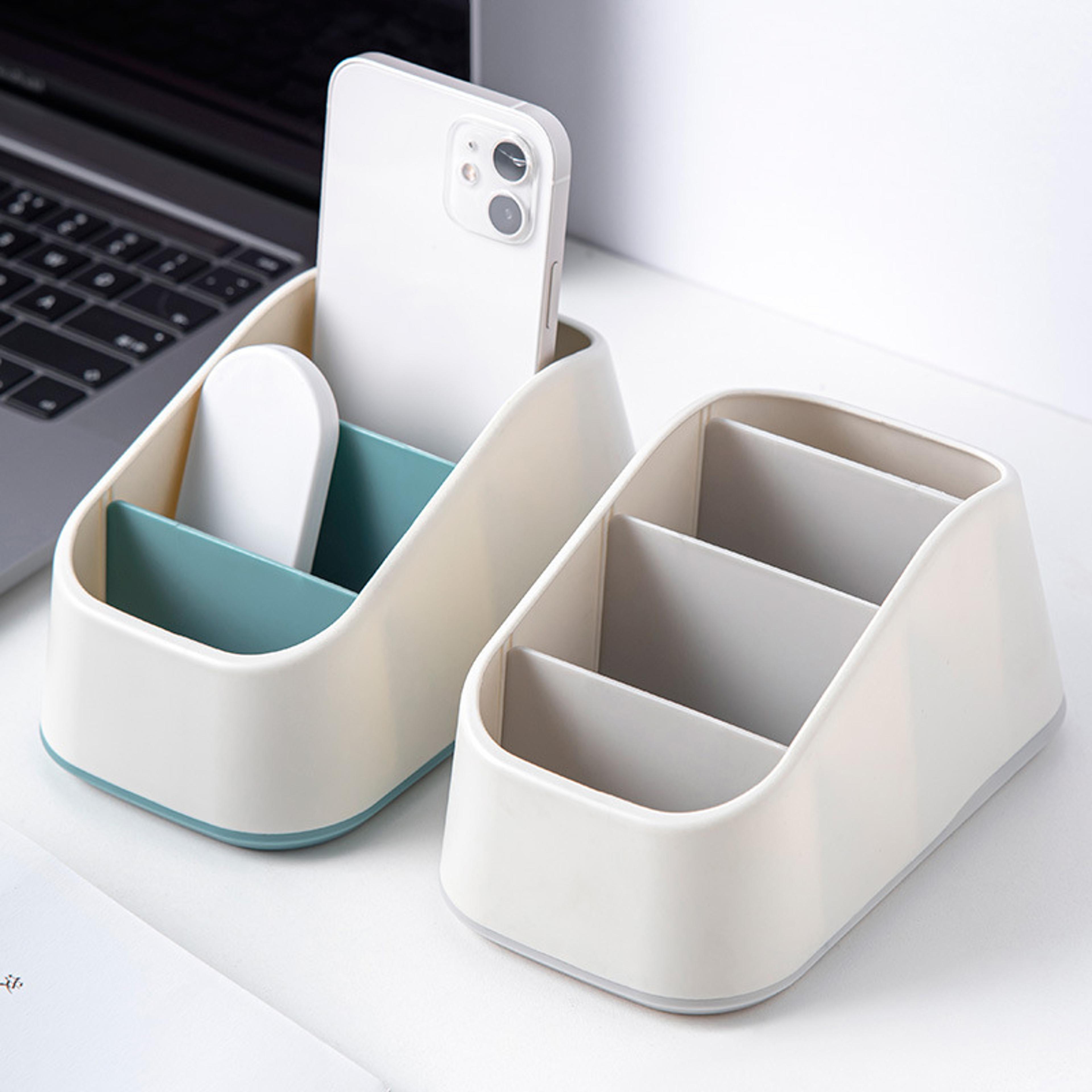 remote control holder desktop organizer storage box for home office