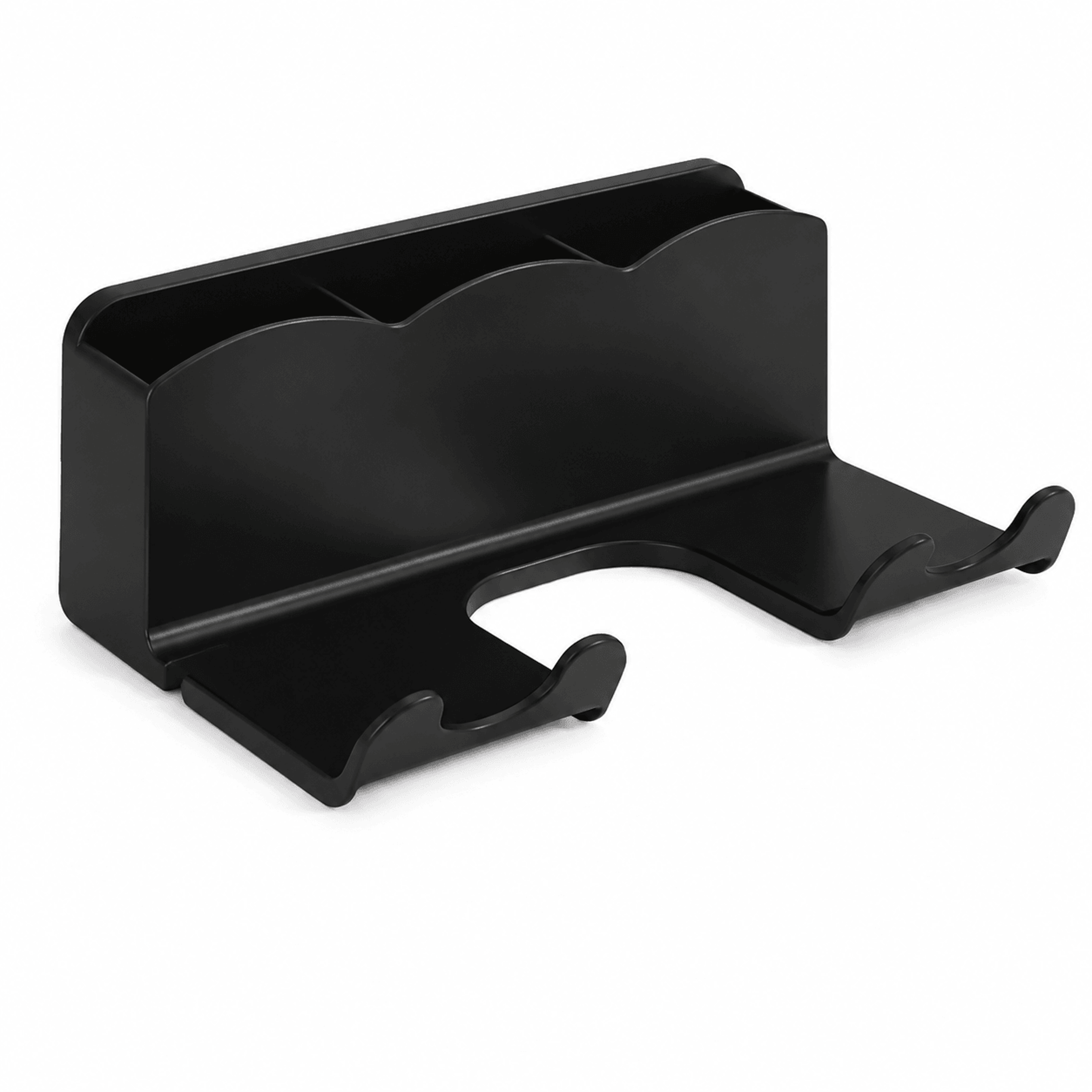 no drill hair dryer holder wall mount bathroom organizer storage rack