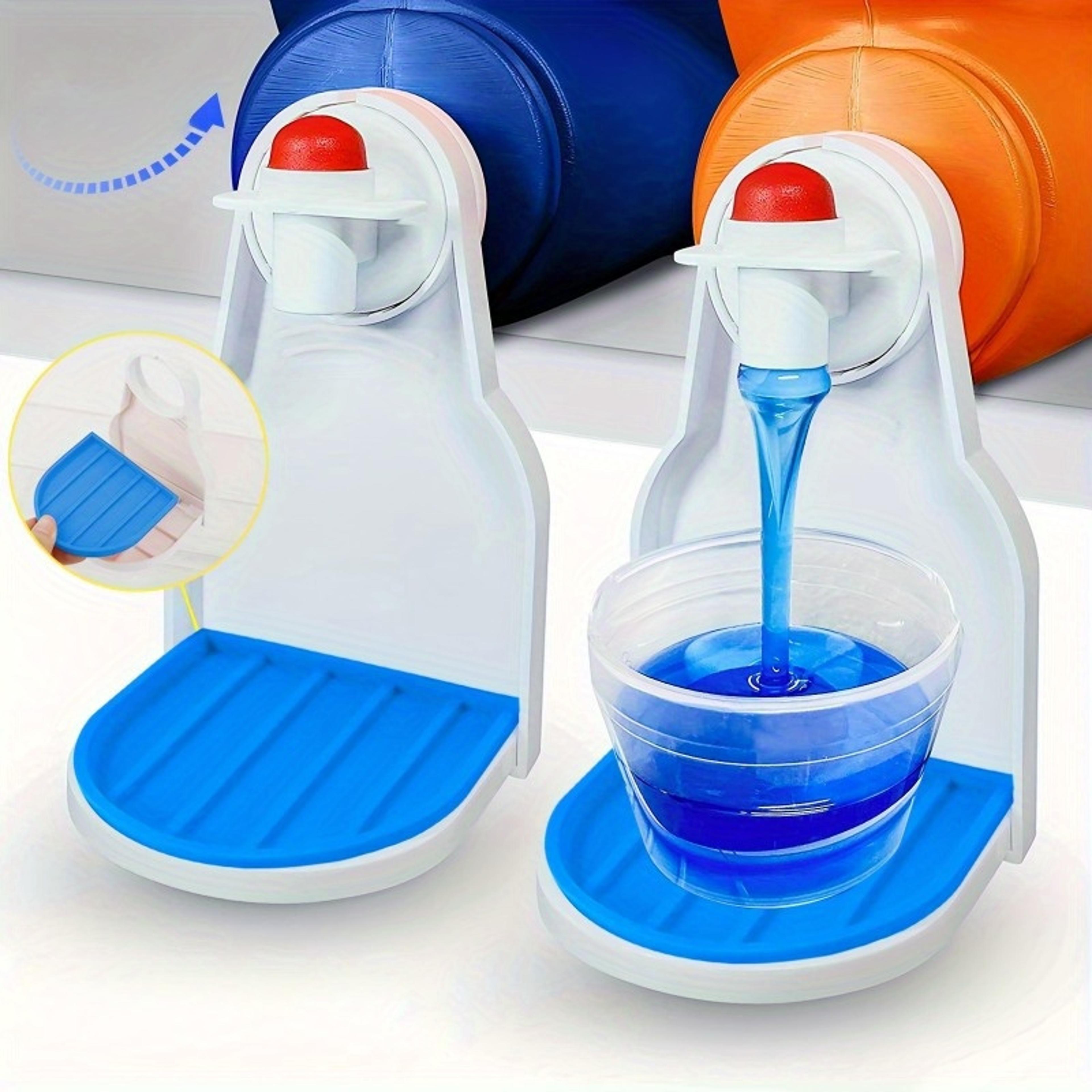 laundry detergent cup holder with drip tray soap dispenser and bathroom organizer