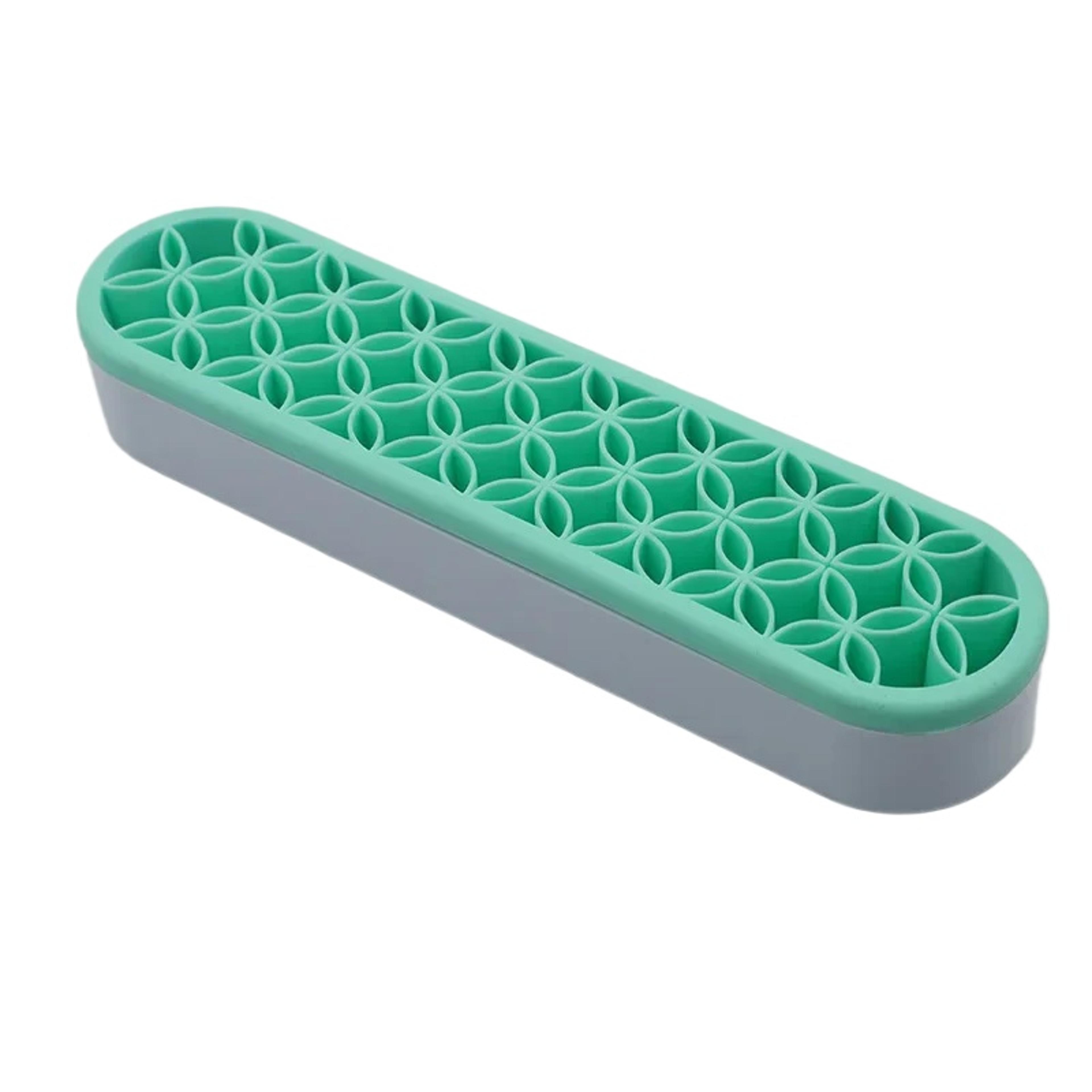 silicone makeup brush holder and nail pen storage drying rack