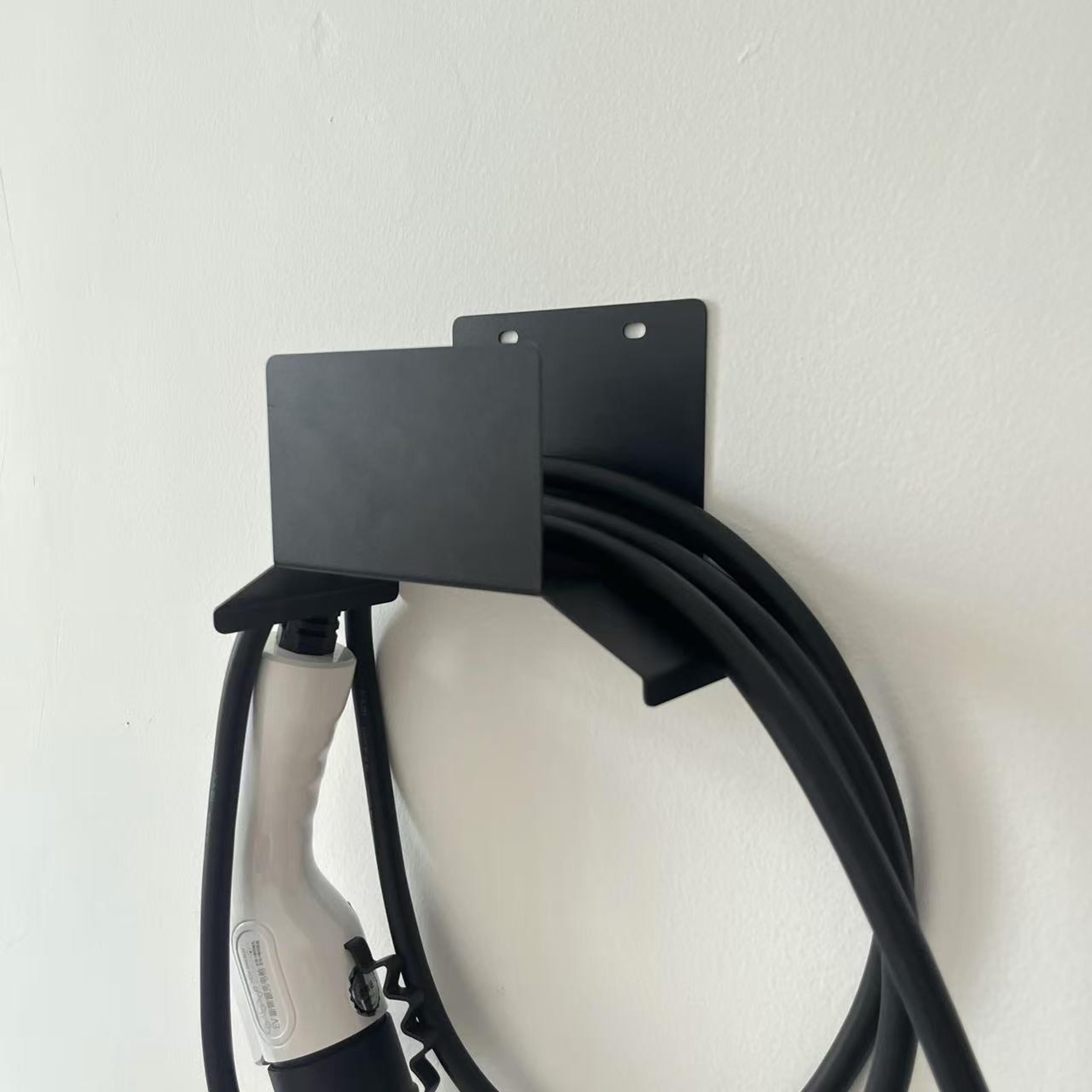 universal ev charger cable holder wall mount bracket for garage storage