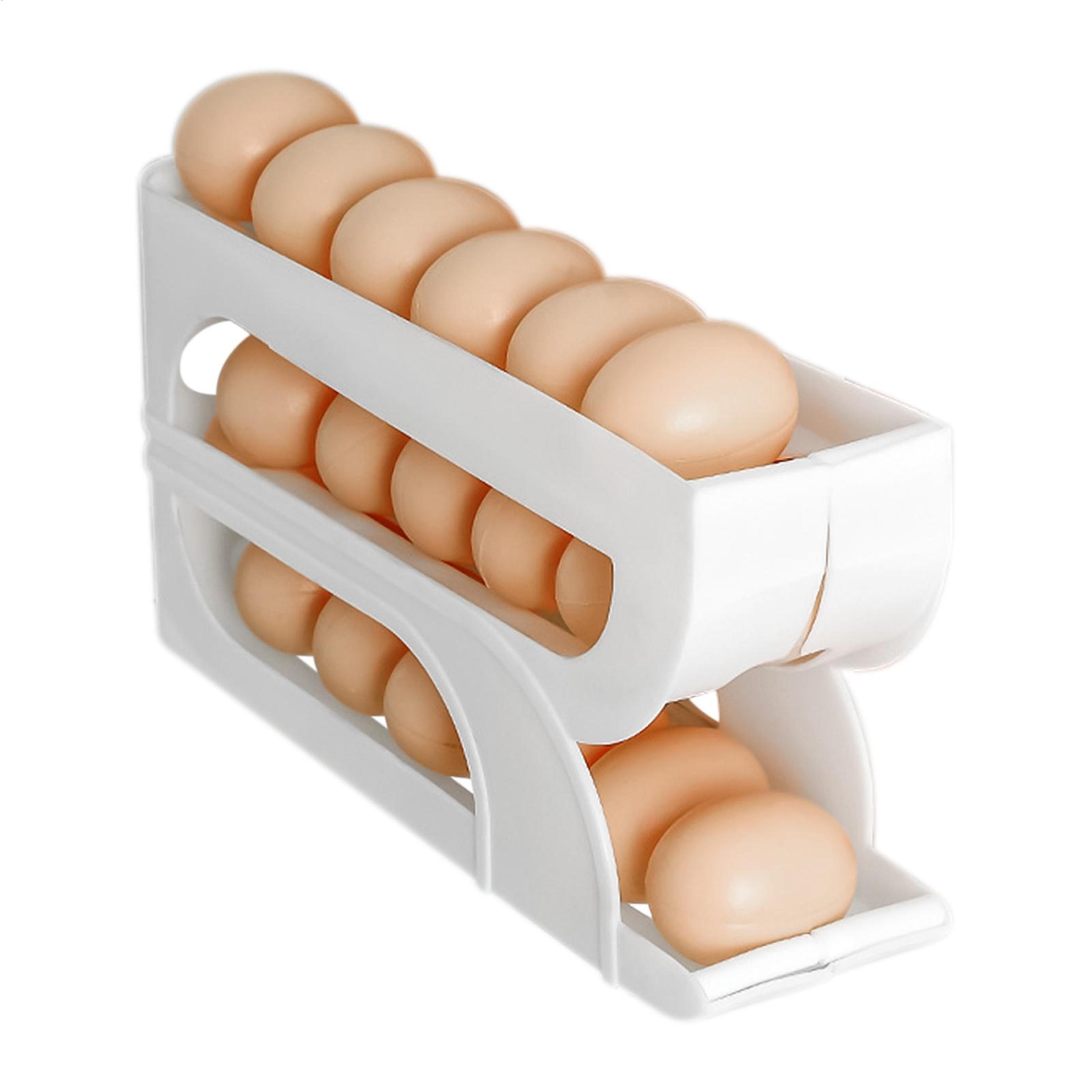 automatic egg roller refrigerator egg storage container for kitchen organization
