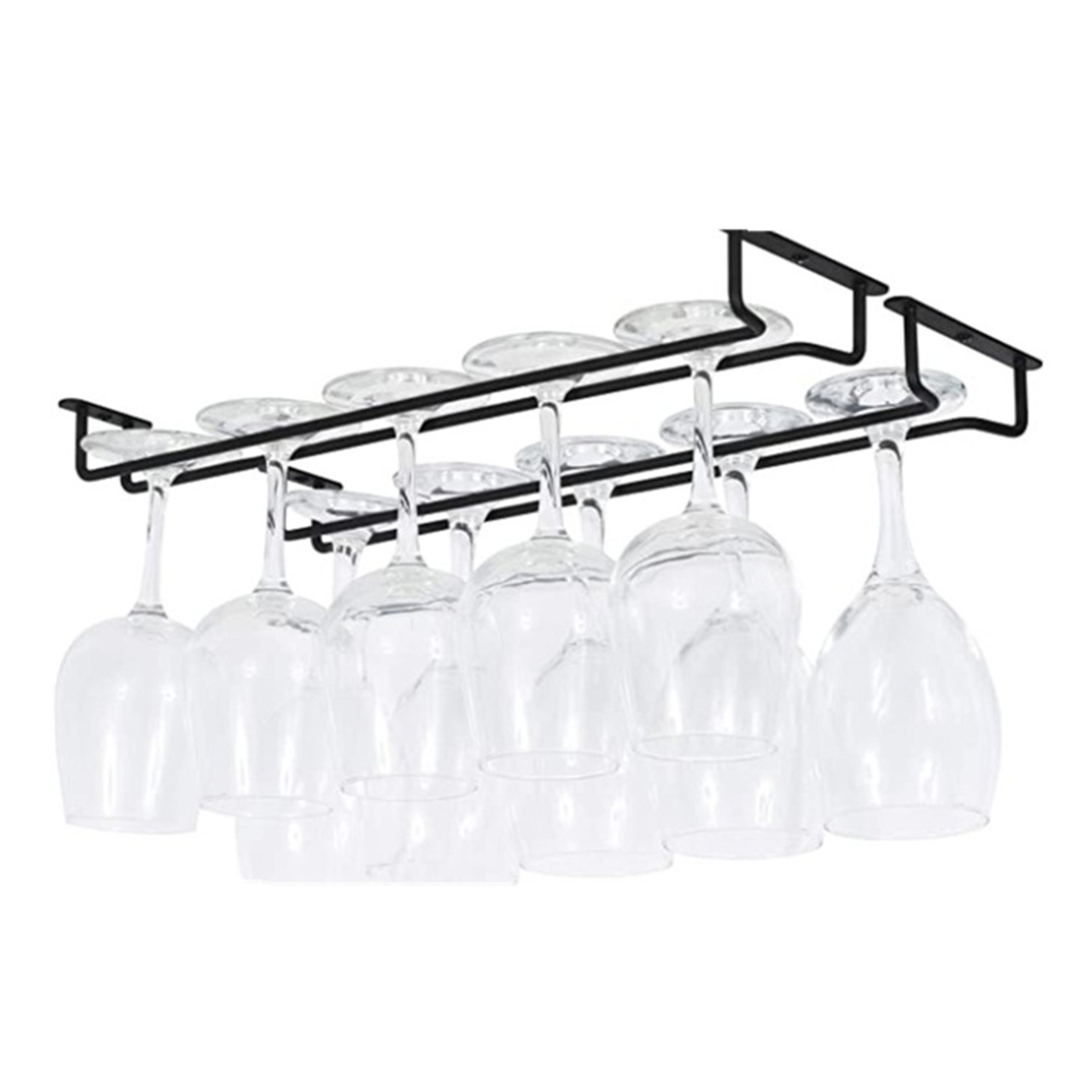 wine glass hanging rack wall mount holder for stylish kitchen and bar storage