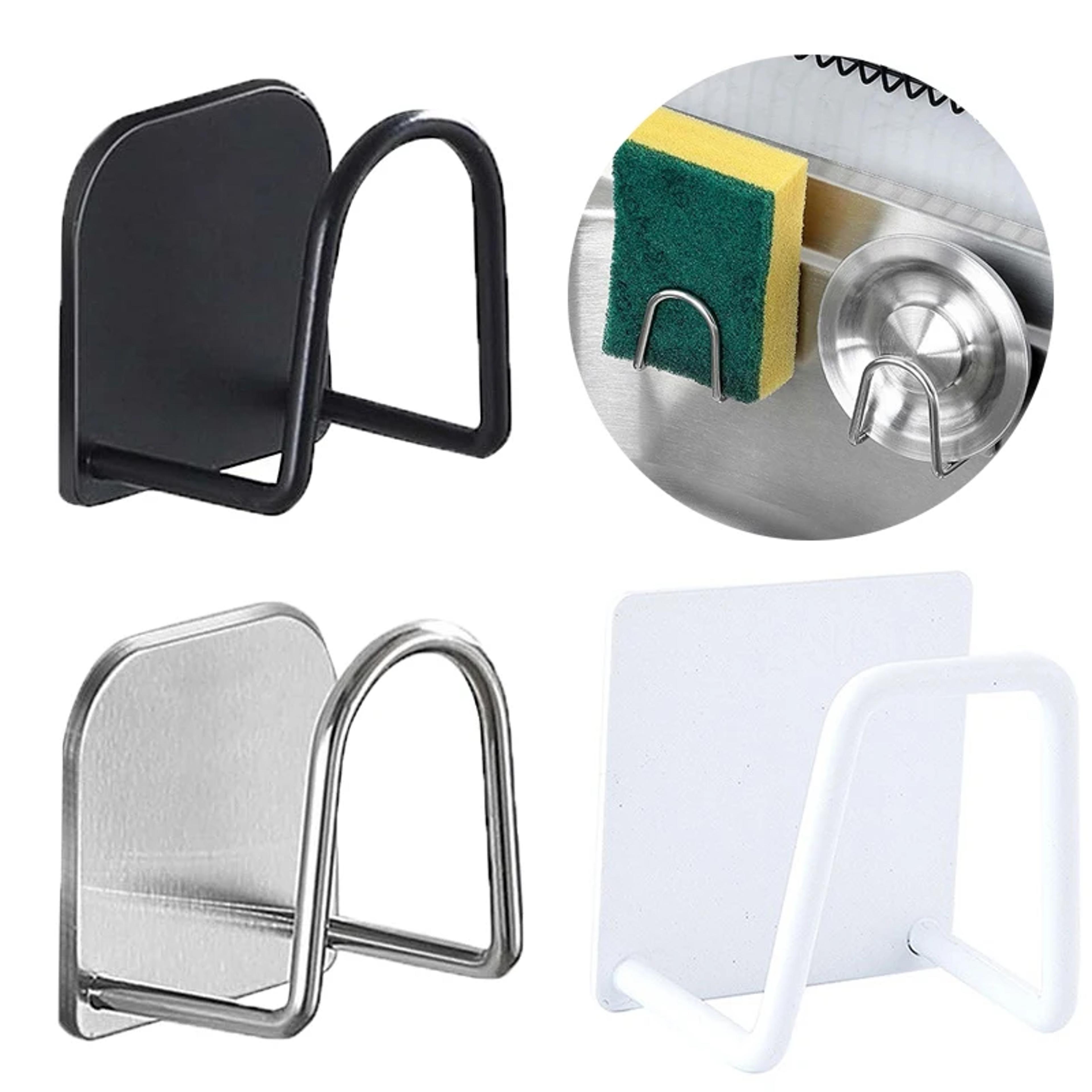 stainless steel sink sponge holder rack kitchen sink organizer with drain storage shelf