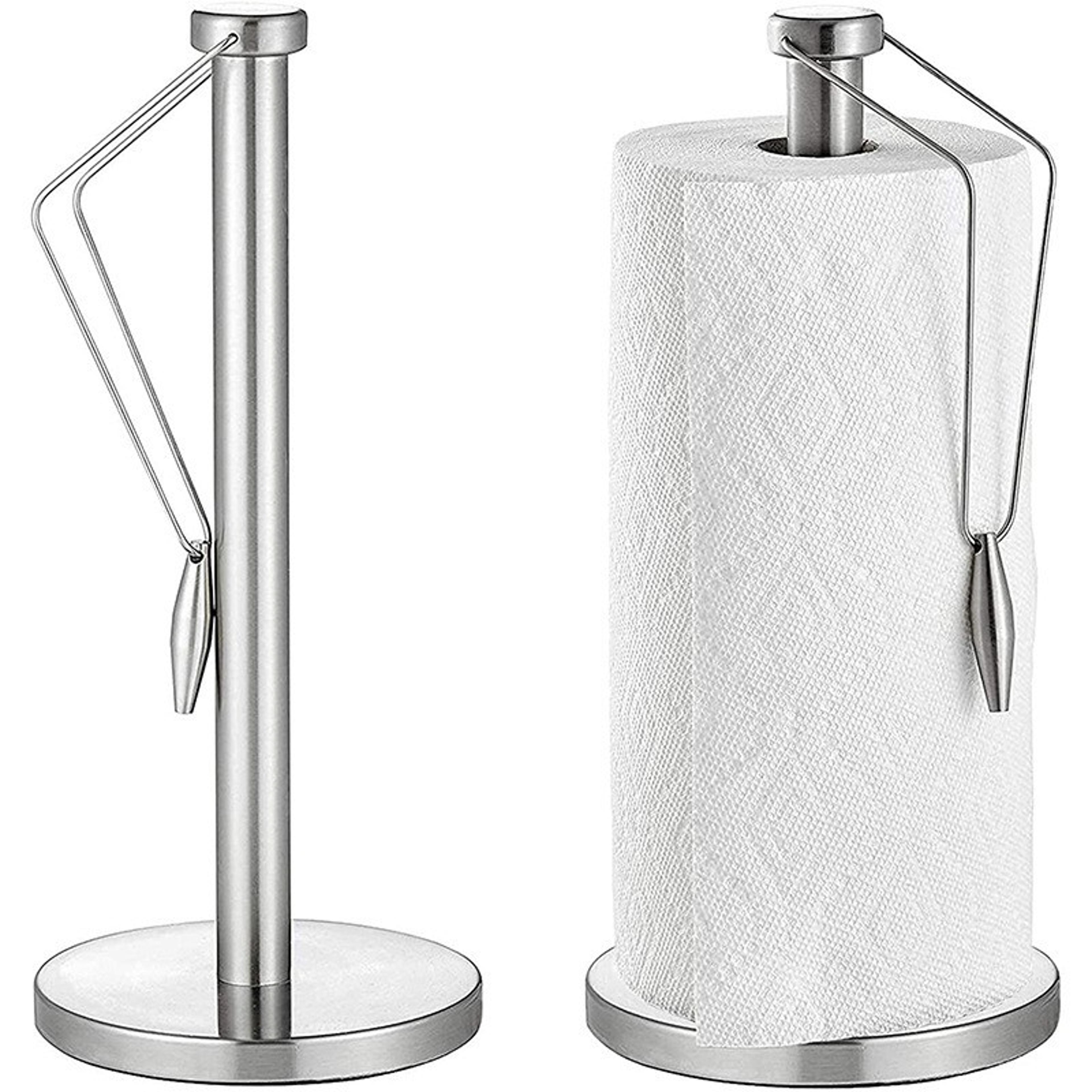stainless steel vertical paper towel holder stand for kitchen countertop