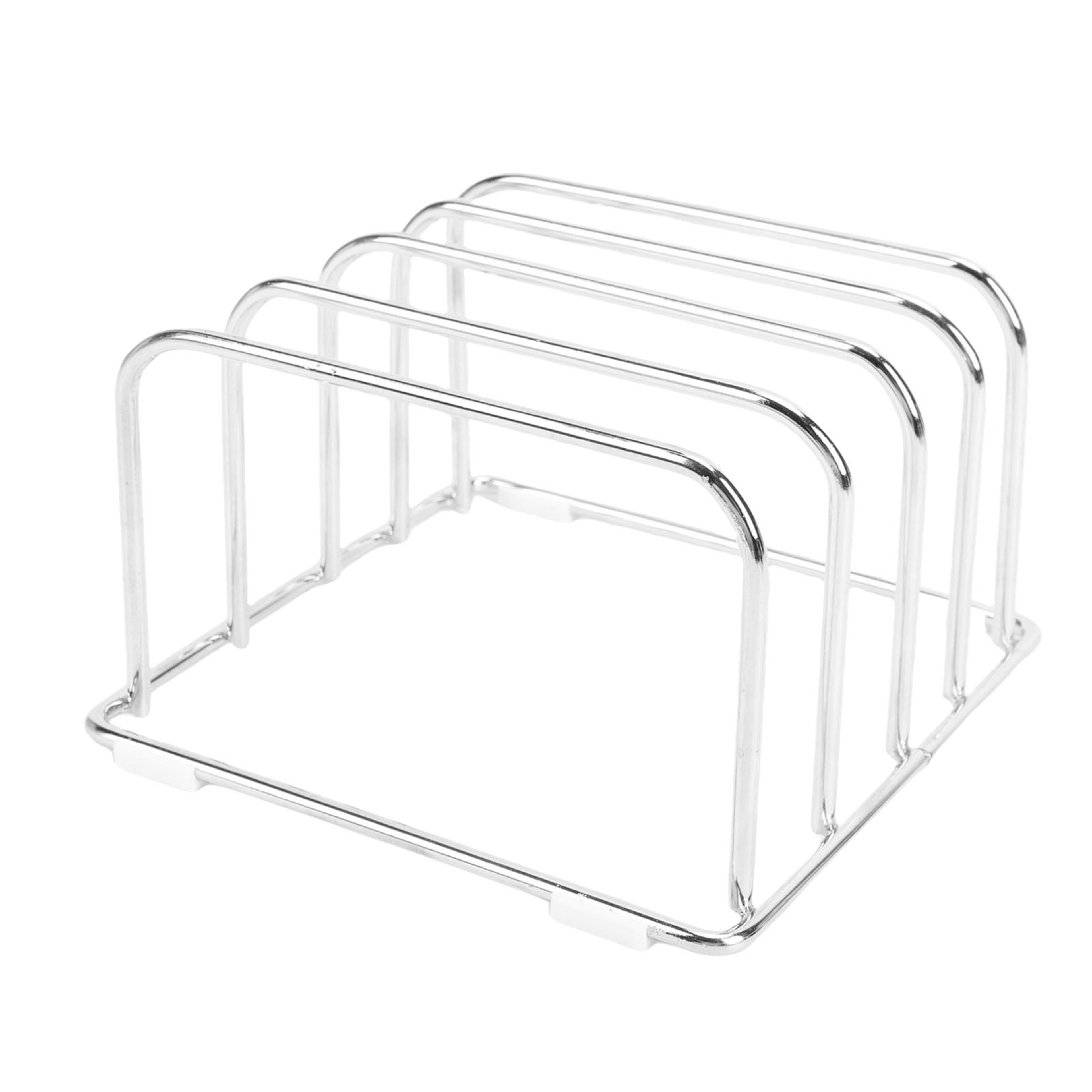 stainless steel cutting board organizer stand slot kitchen countertop holder