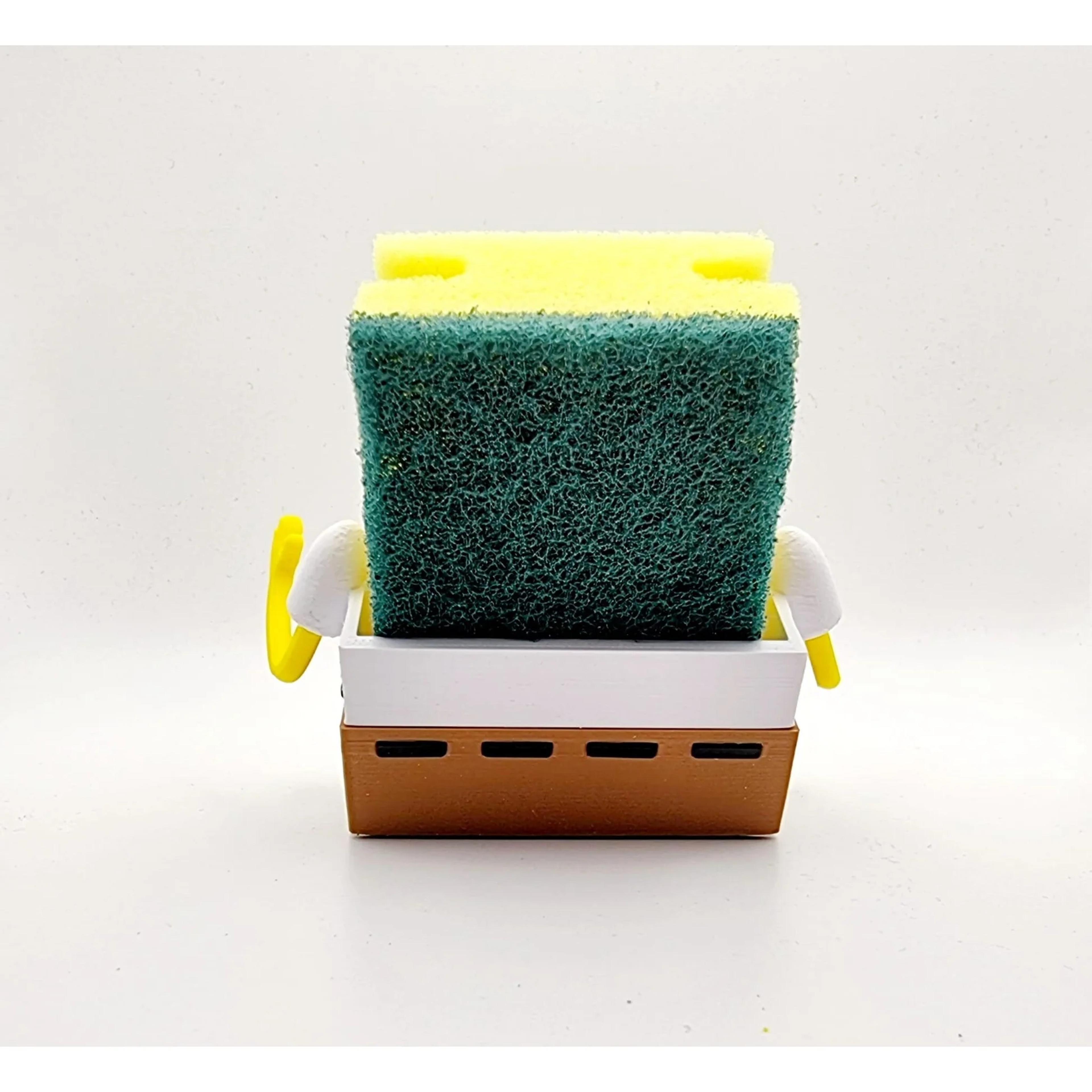 wall mounted kitchen sink organizer with drainage rack for sponge brush soap storage